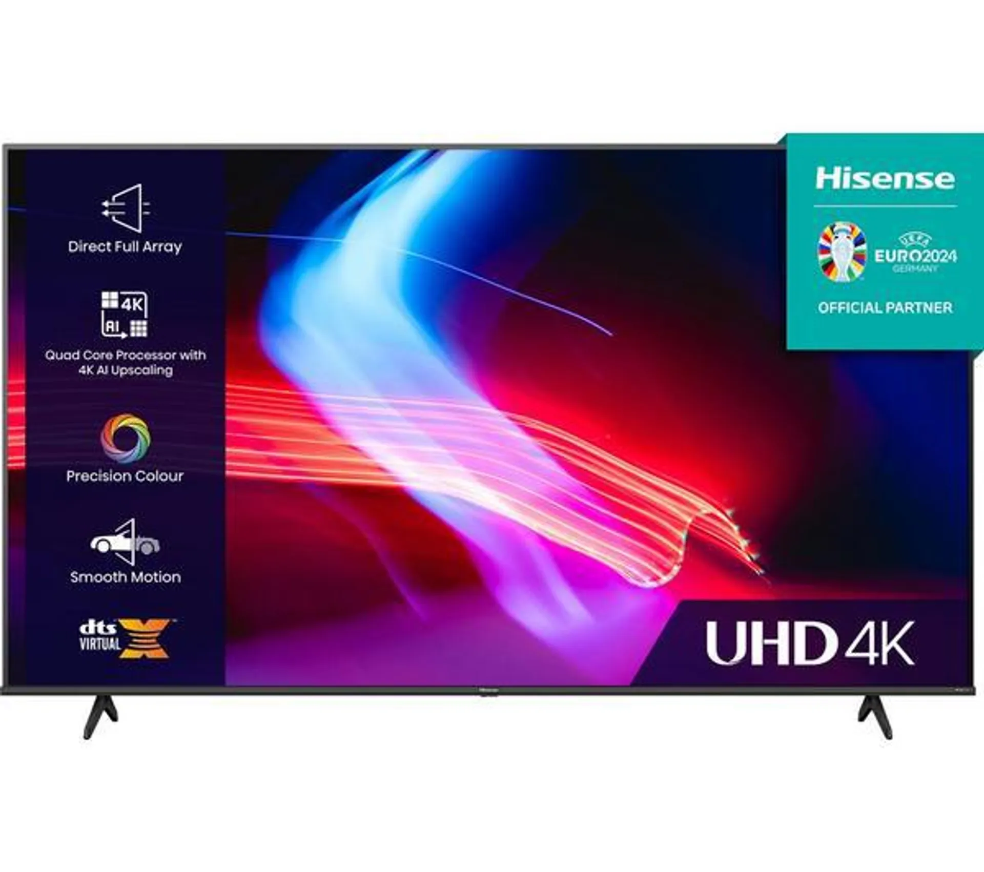 HISENSE 43A6KTUK 43" Smart 4K Ultra HD HDR LED TV with Amazon Alexa