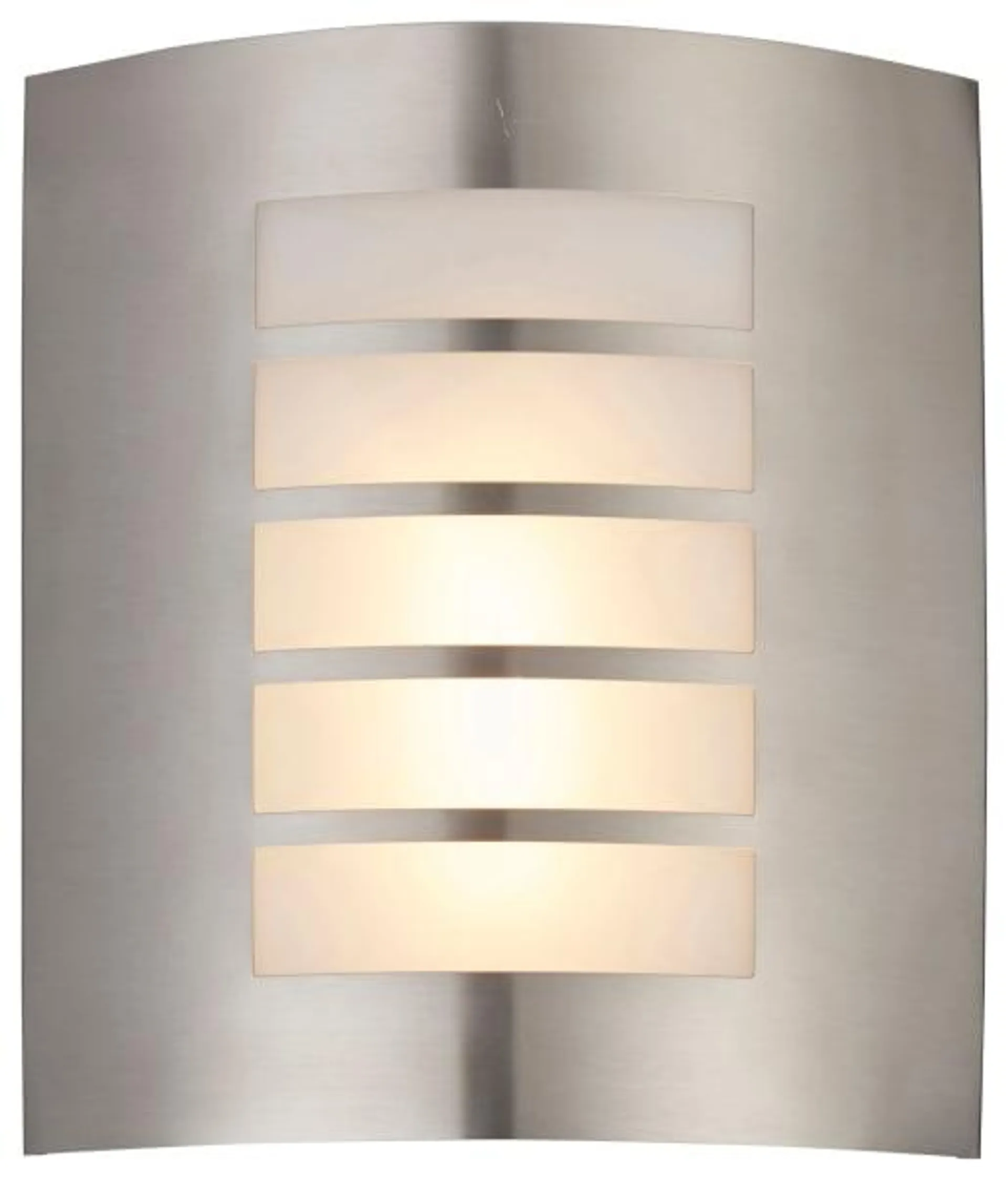 Saxby Reel Brushed Stainless Steel & Opal Polycarbonate Wall Light