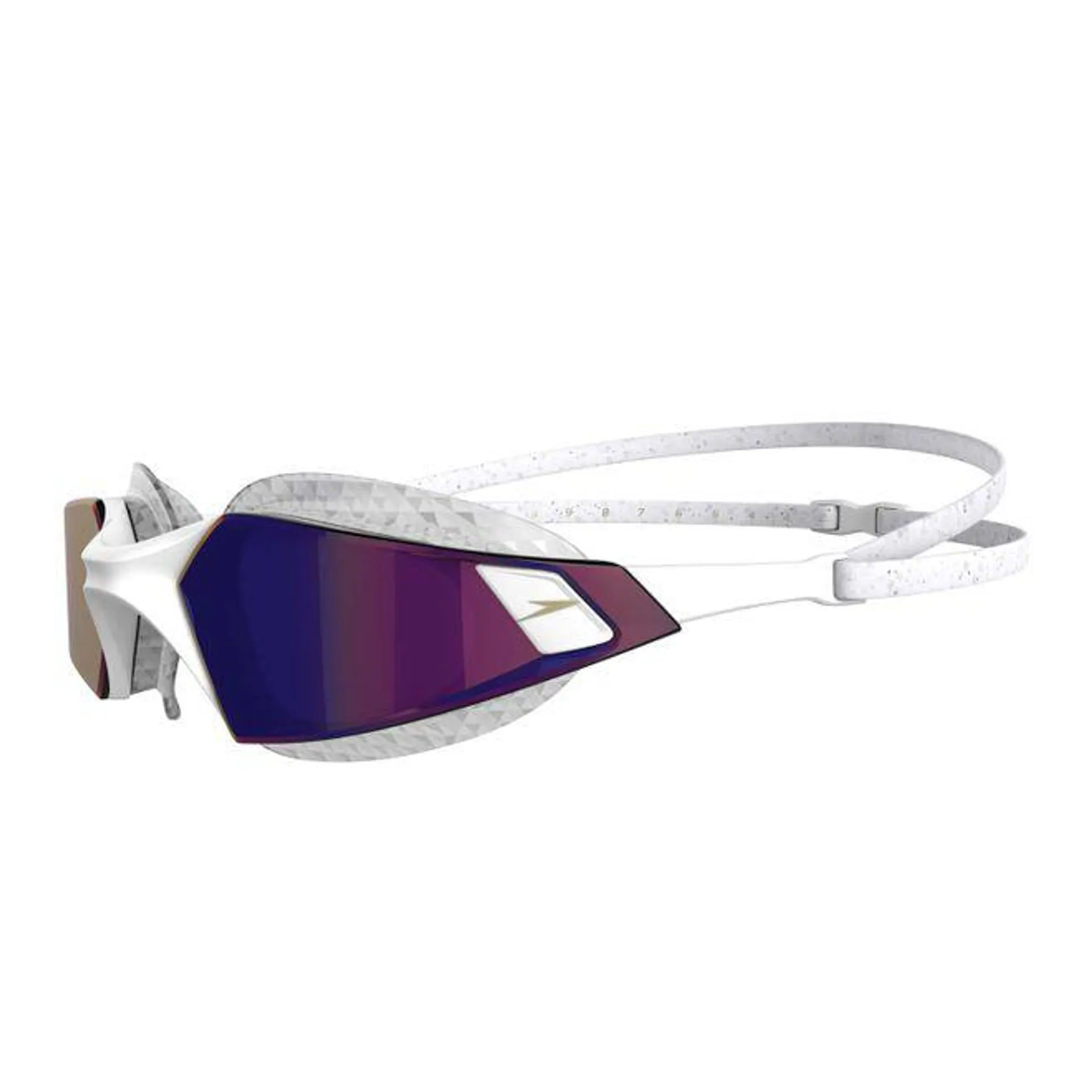 Speedo Mens Aquapulse Pro Mirror Goggles in White purple