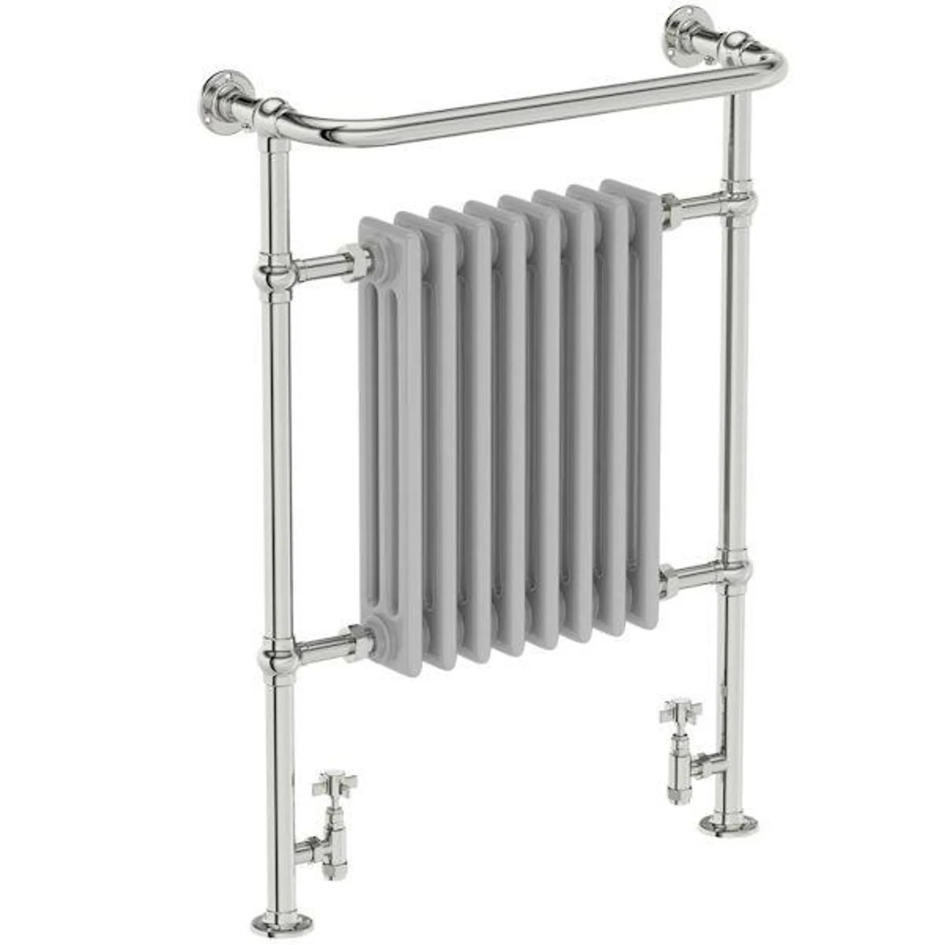 The Heating Co. Santa Fe traditional satin grey radiator 952 x 659