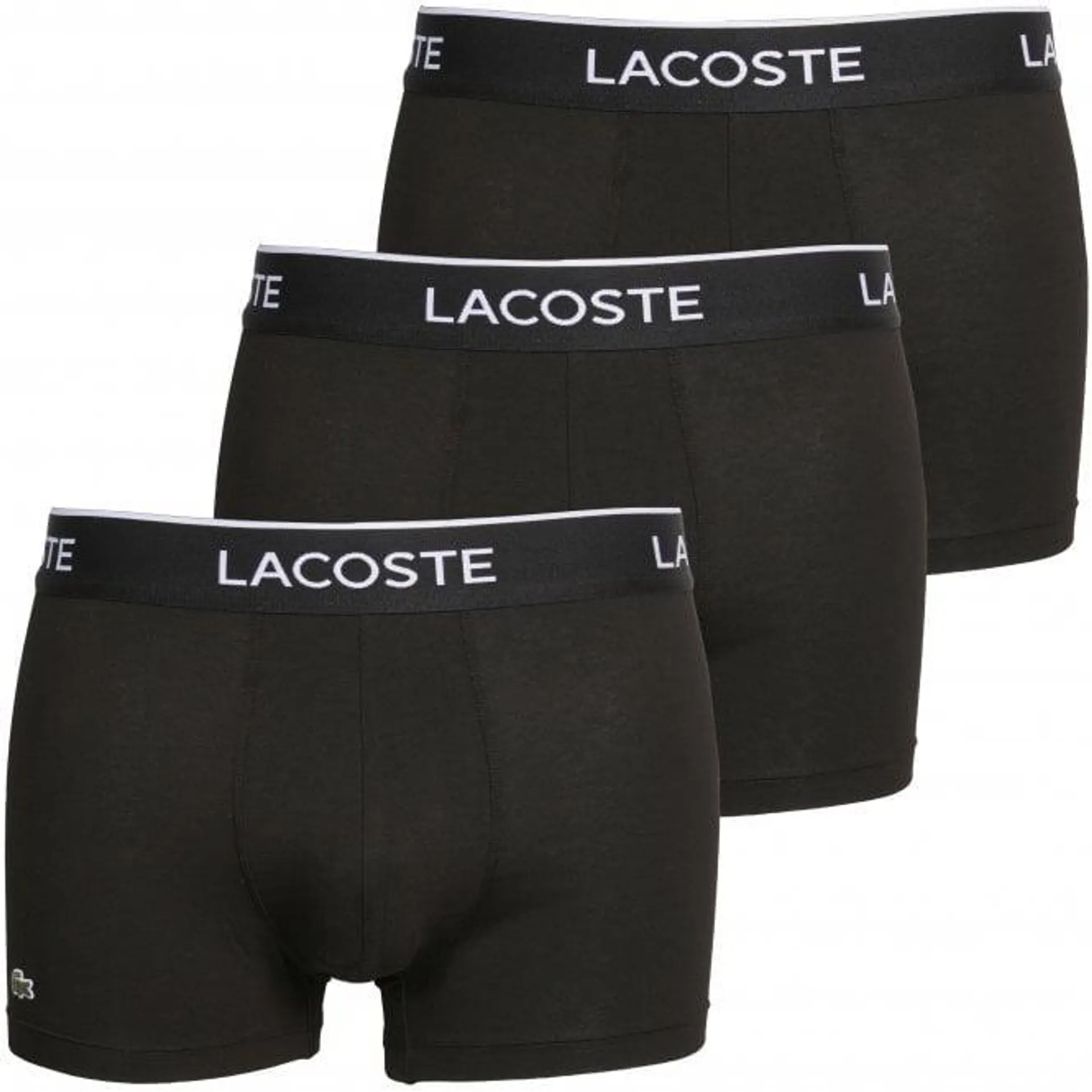 3-Pack Casual Boxer Trunks, Black