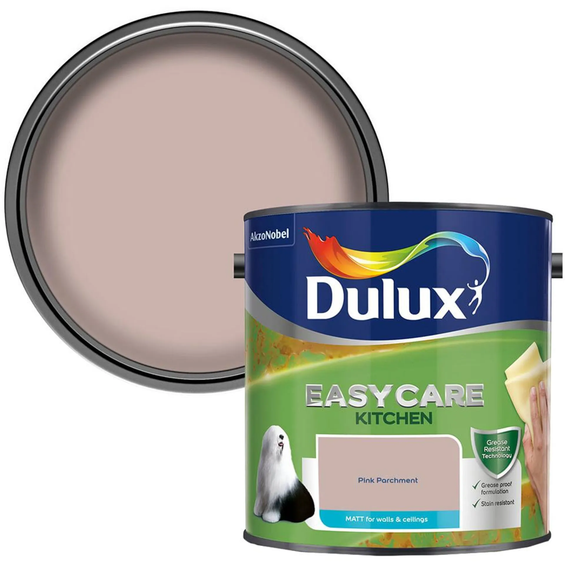Dulux Easycare Kitchen Pink Parchment Paint 2.5L