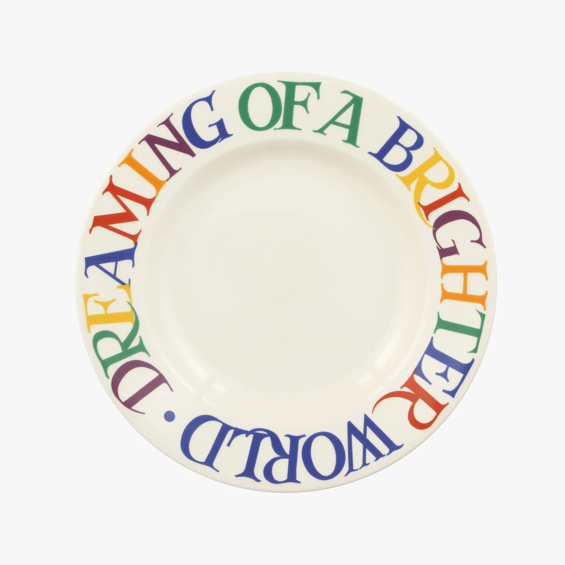 Seconds Rainbow Toast Bright Future 8 1/2 Inch Plate