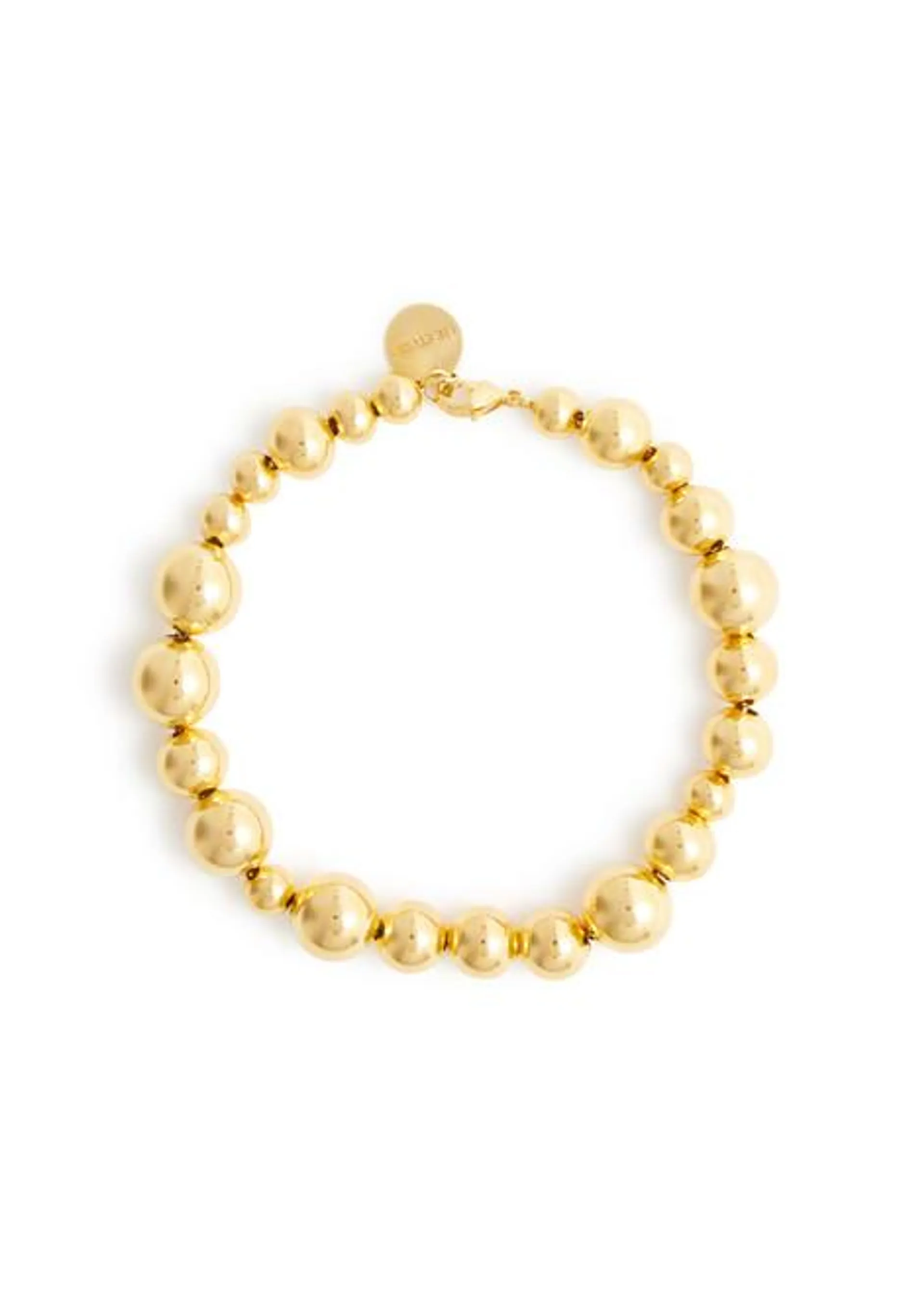 The Elly 18kt gold-plated beaded bracelet