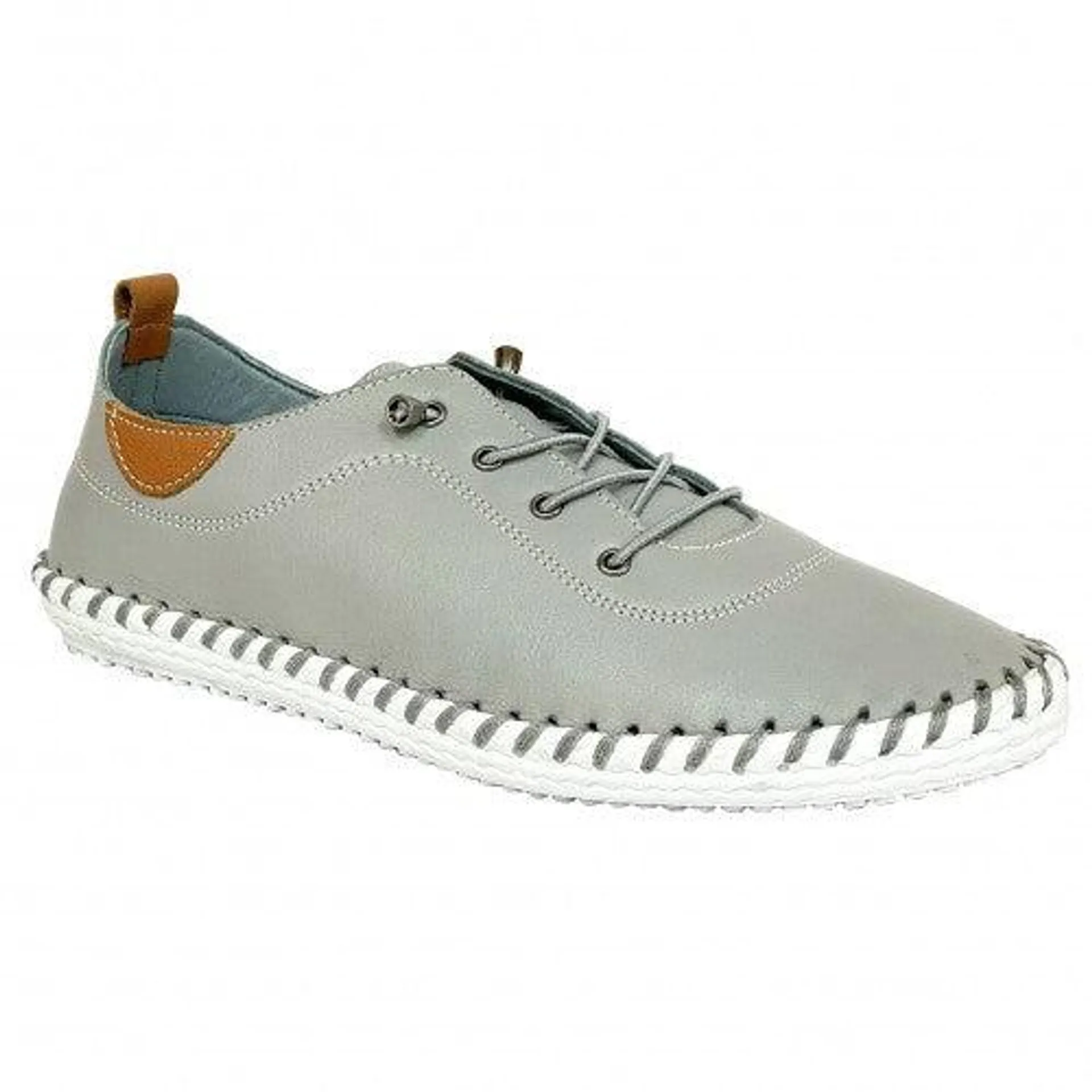 Lunar Womens/Ladies St Ives Leather Plimsolls