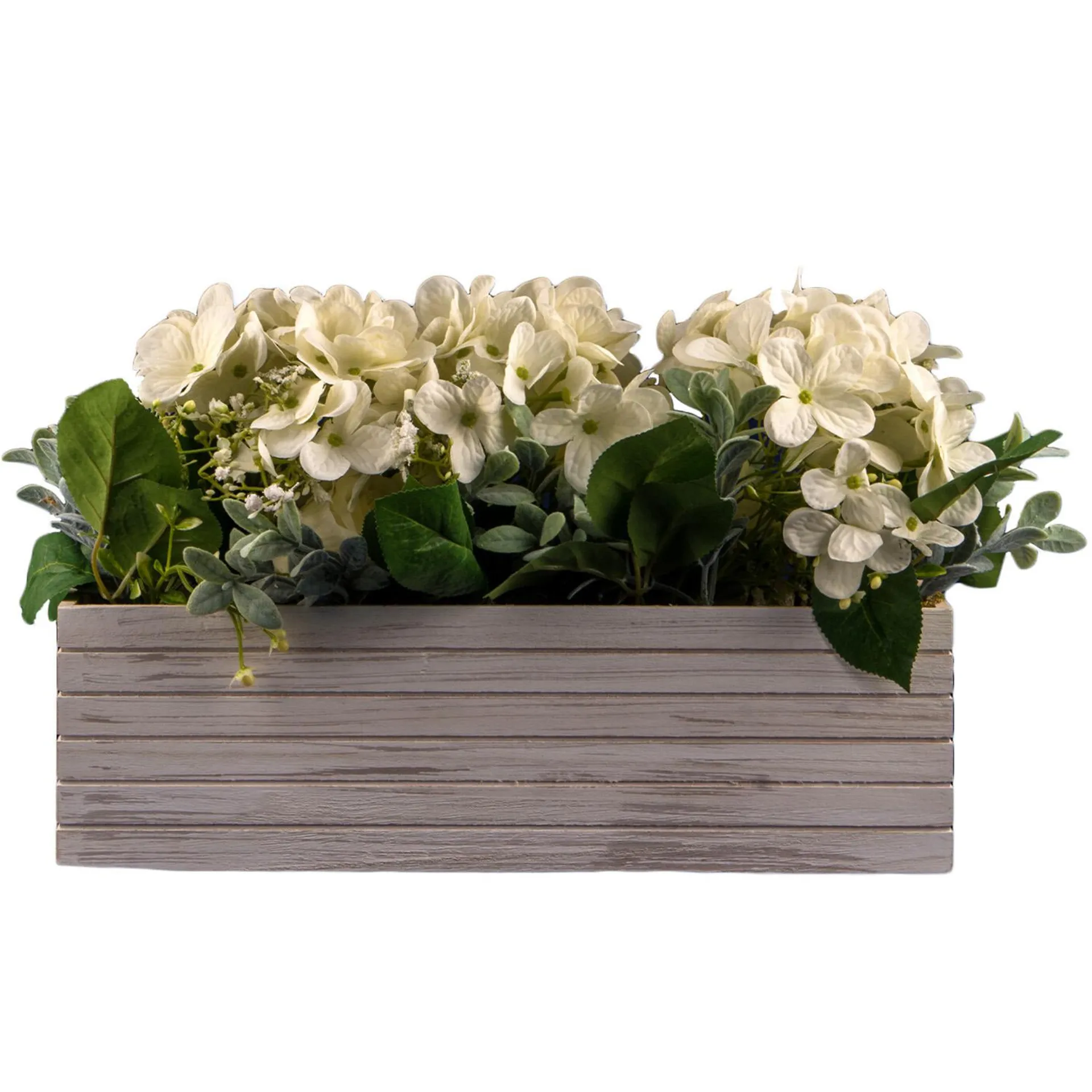 White Rose and Hydrangea Floral Tray