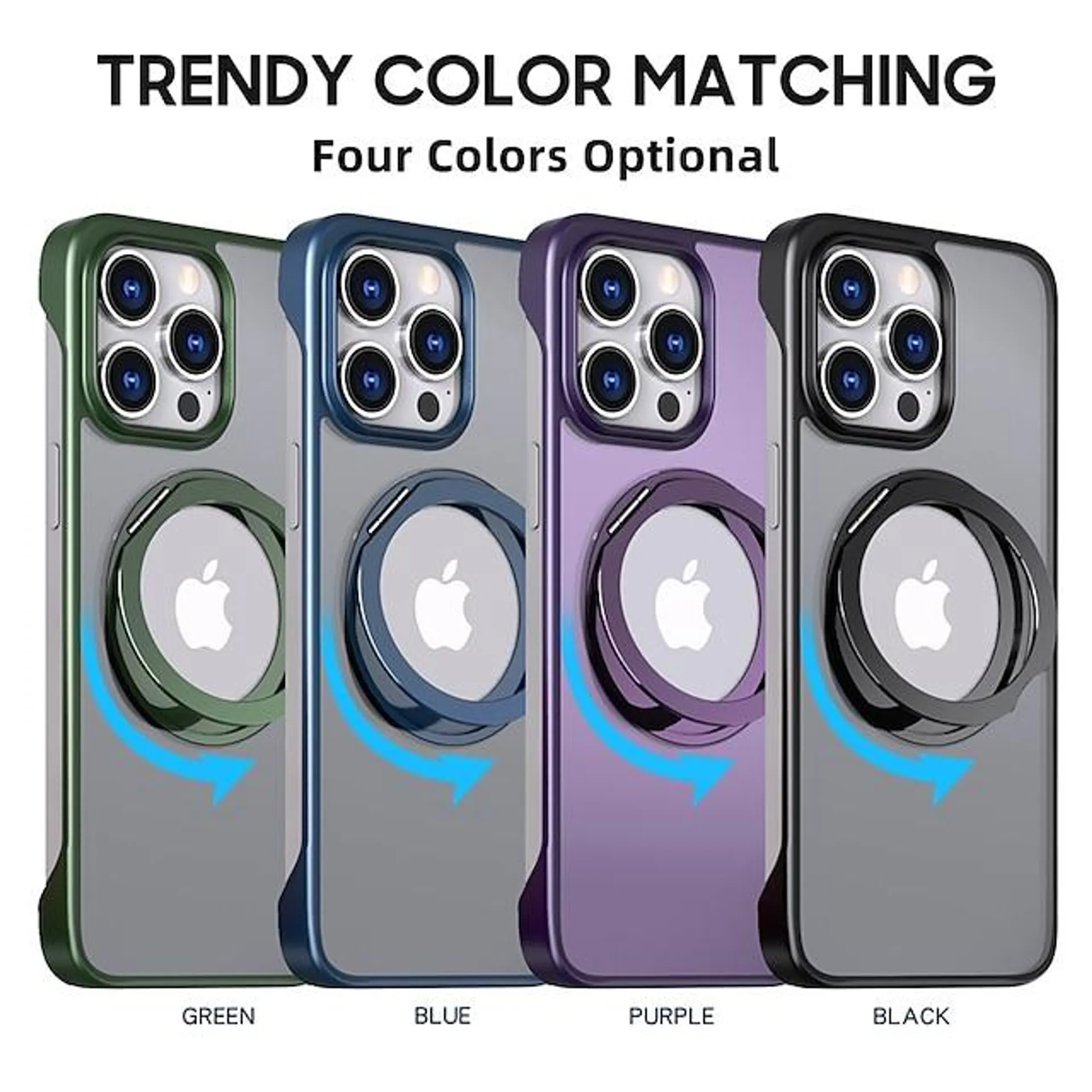 Phone Case For iPhone 15 Pro Max Plus iPhone 14 Pro Max Plus iPhone 13 Pro Max iPhone 12 Pro Max Back Cover Magnetic Adsorption With Magsafe with Stand Holder Support Wireless Charging Shockproof