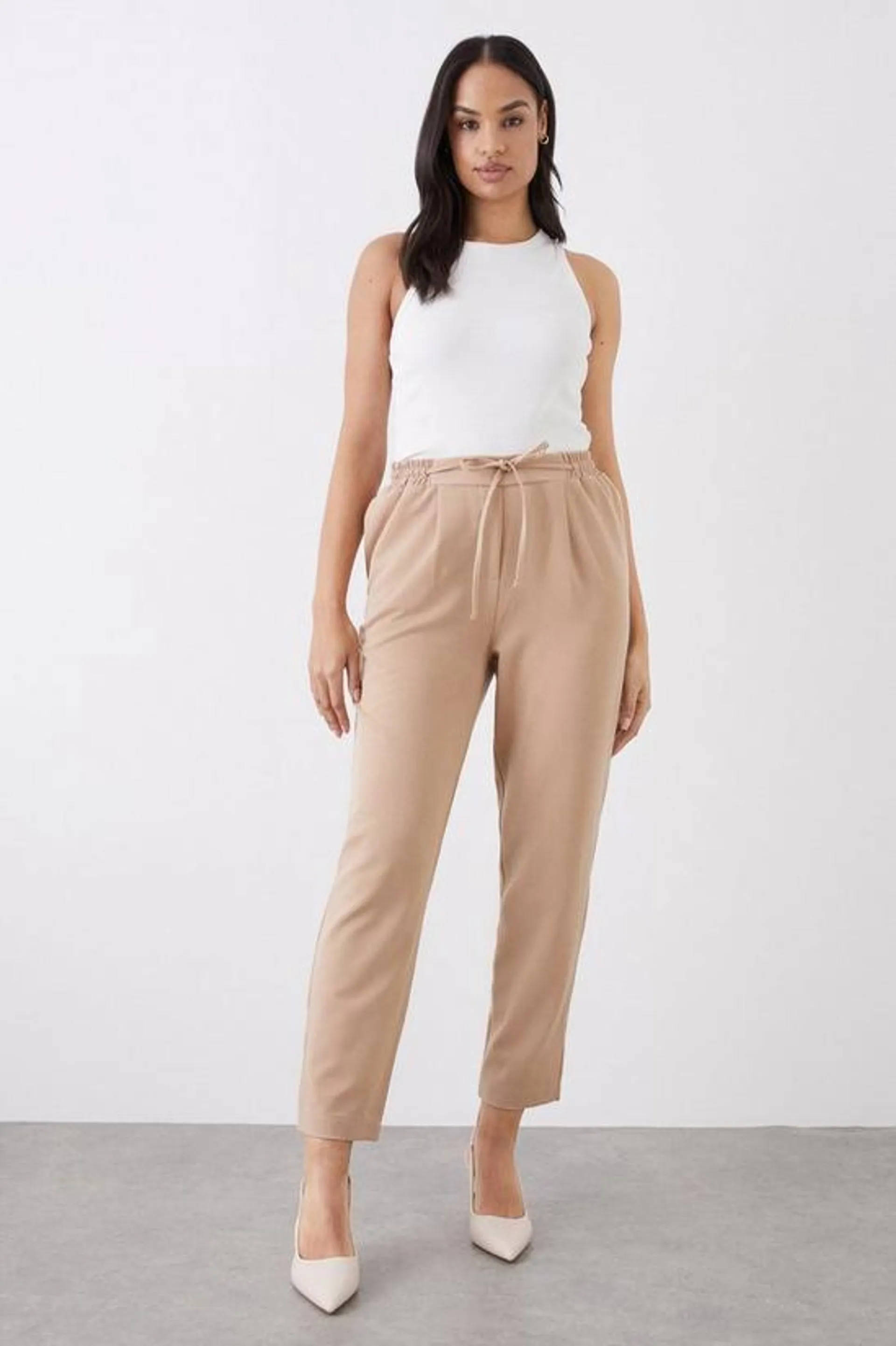 Tie Waist Formal Jogger