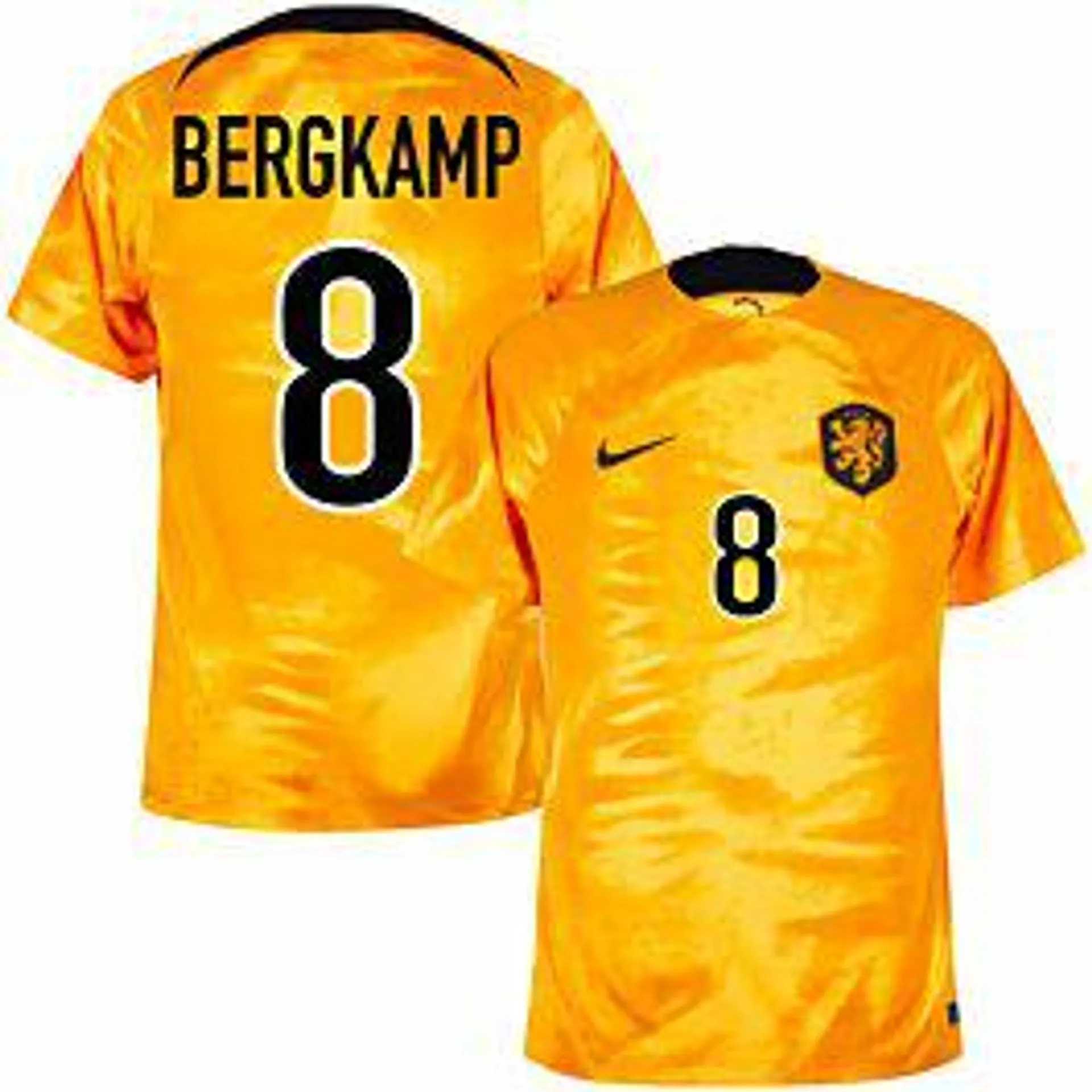 Nike Holland Home Bergkamp 8 Shirt 2022-2023 ('98 Legend Printing)