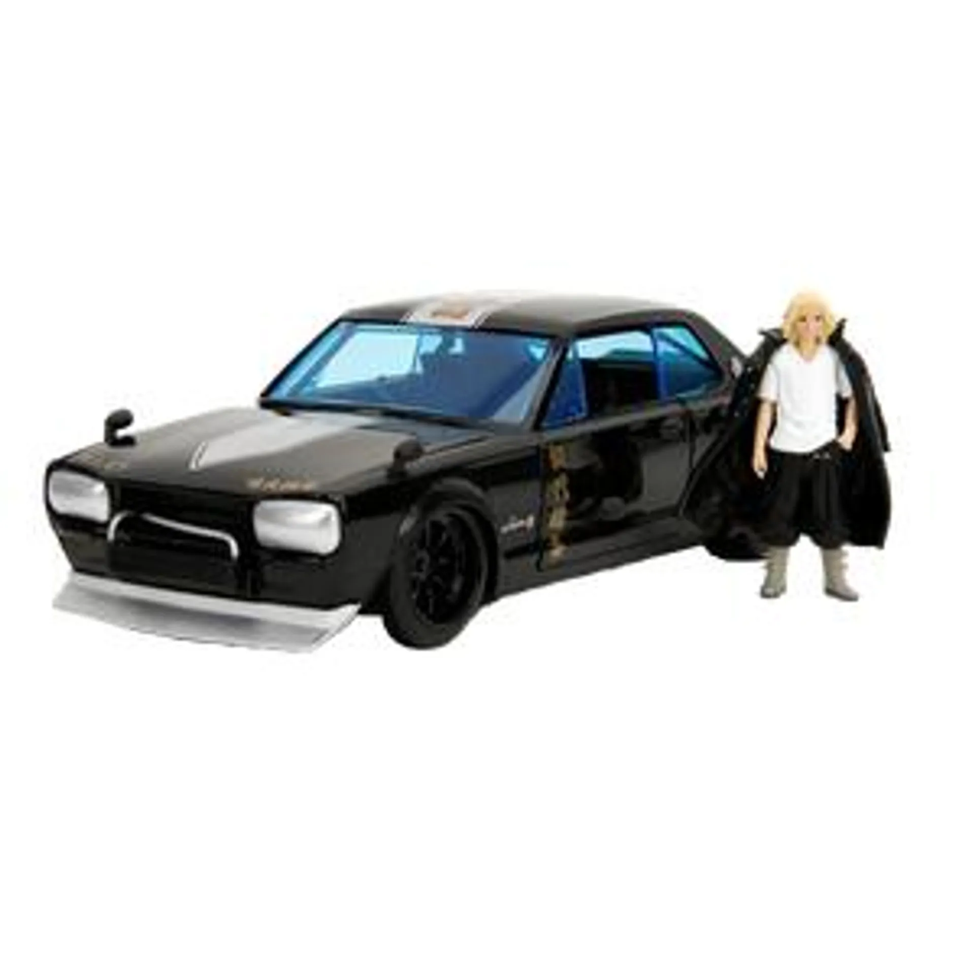 Tokyo Revengers: 1:24 Scale Figure & Vehicle Set: Mikey & 1971 Nissan Skyline GT-R