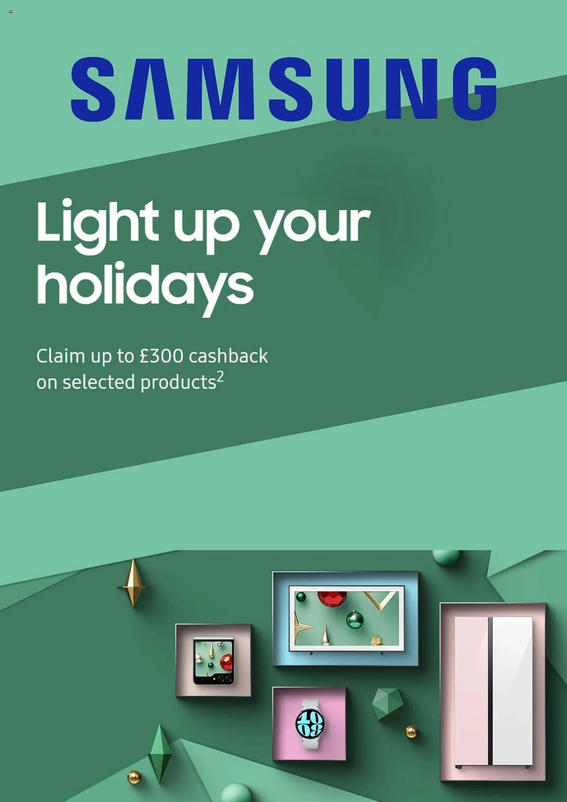 Samsung leaflet from 20 December to 20 January 2024 - Catalogue Page 1