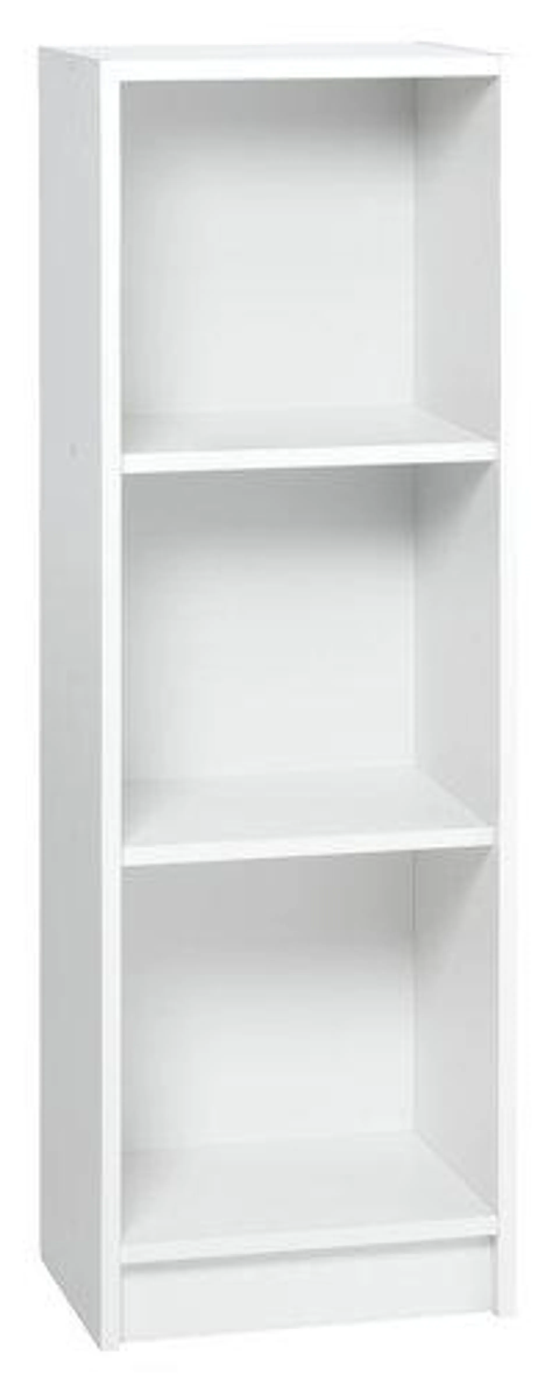 Bookcase HORSENS 3 shelves slim white