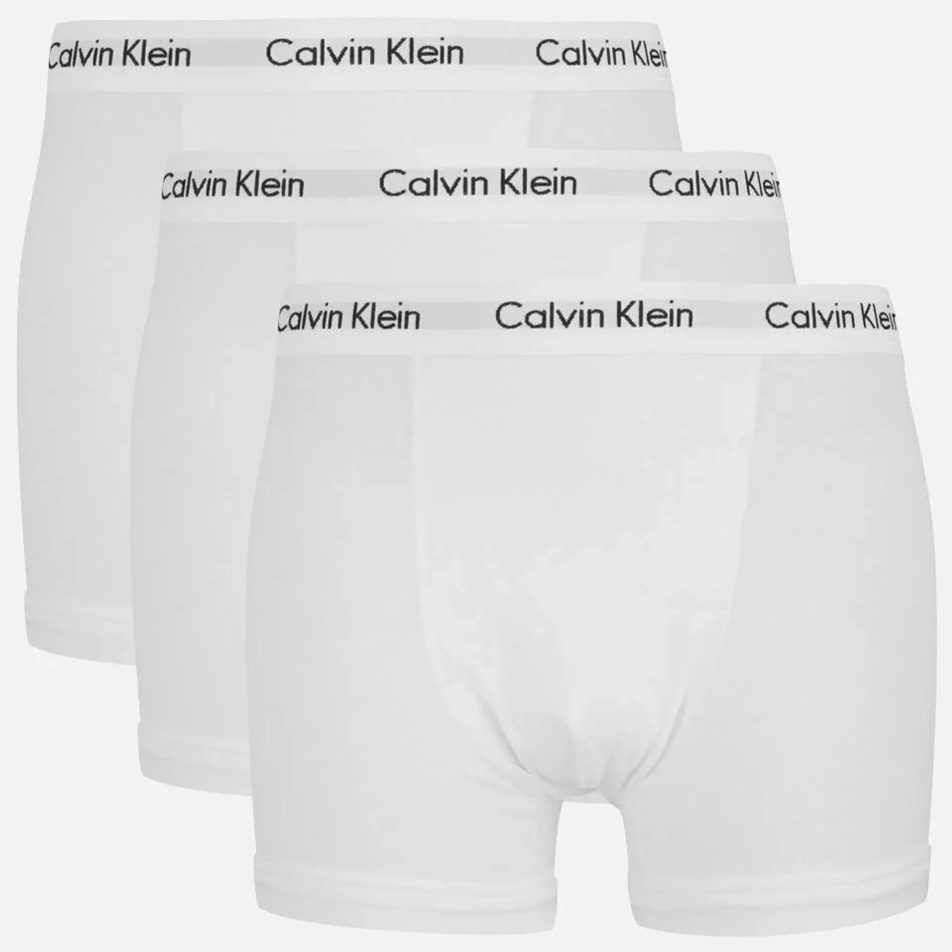 Calvin Klein Men's Cotton Stretch 3-Pack Trunks - White