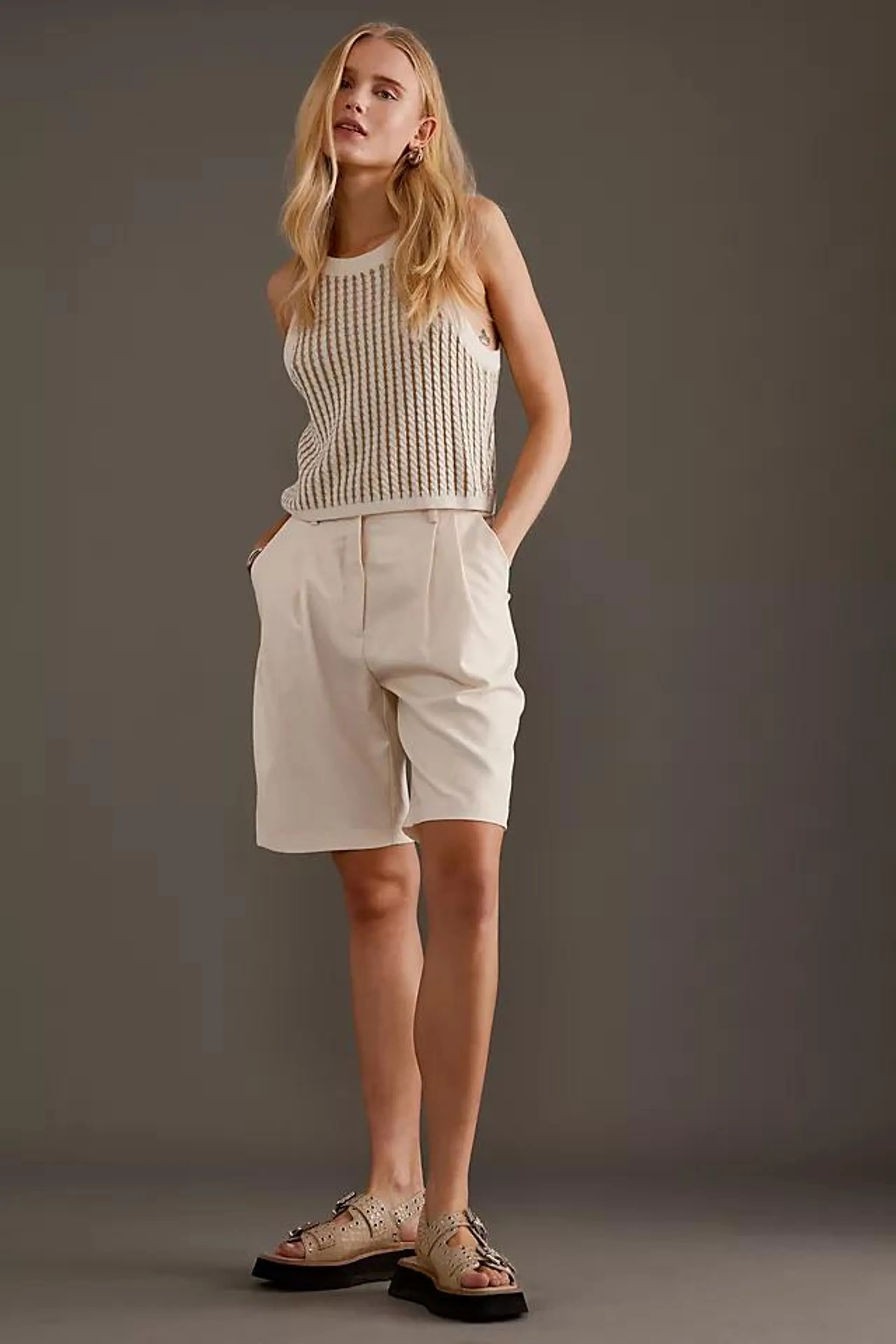 Selected Femme Selfina High-Waisted Chino Shorts