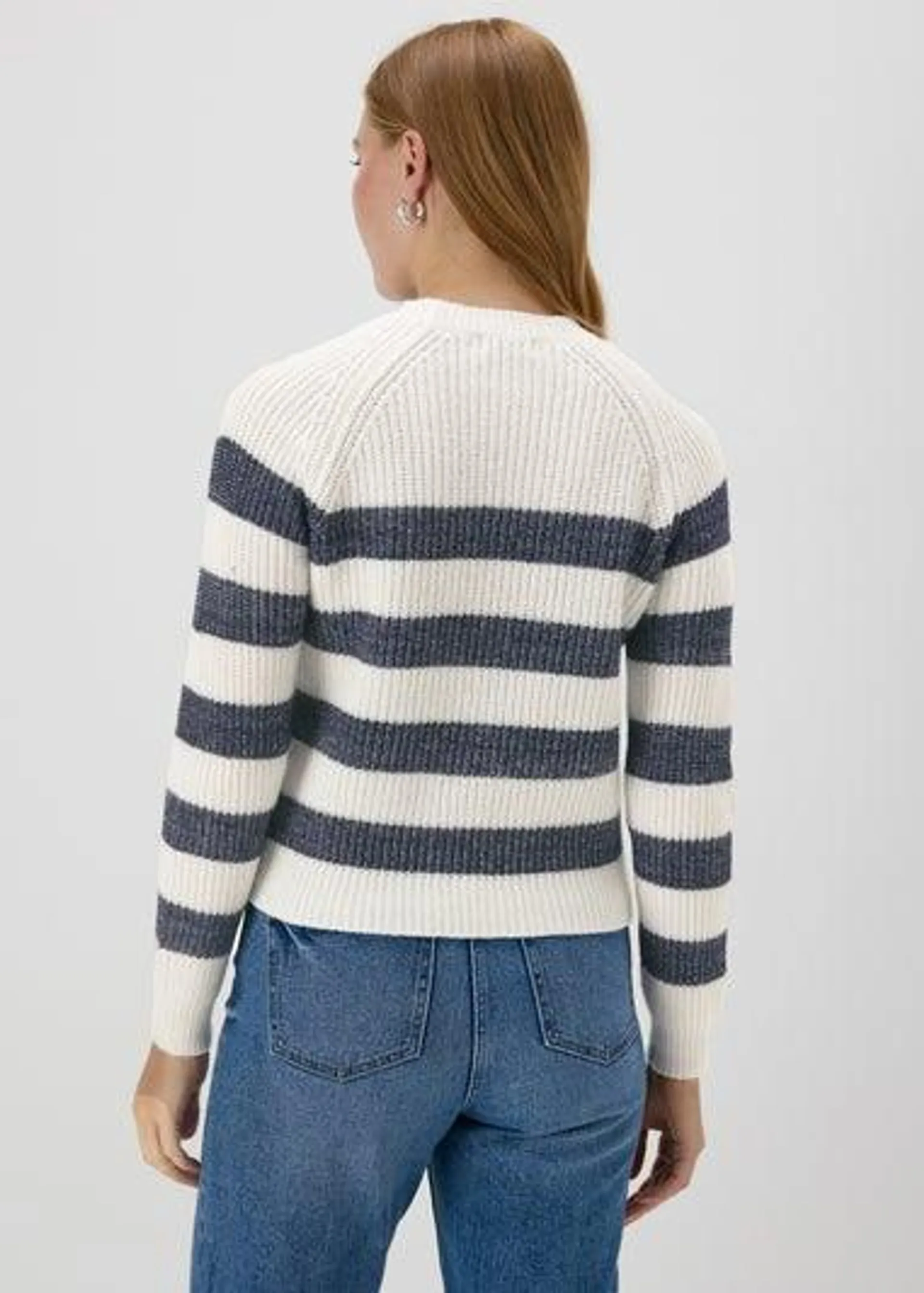 Navy Stripe Knitted Jumper