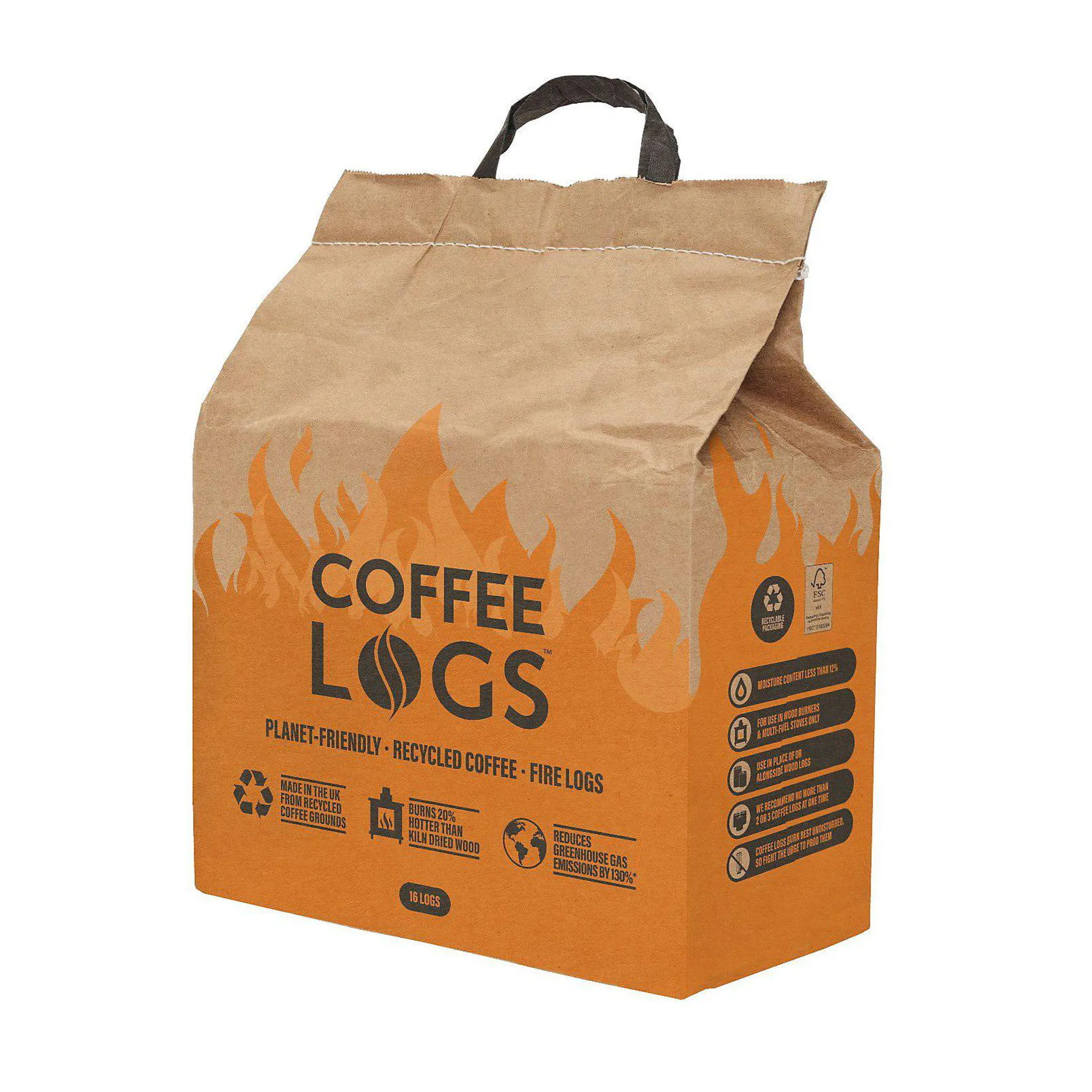 Bio-Bean Coffee Logs Firewood Alternative