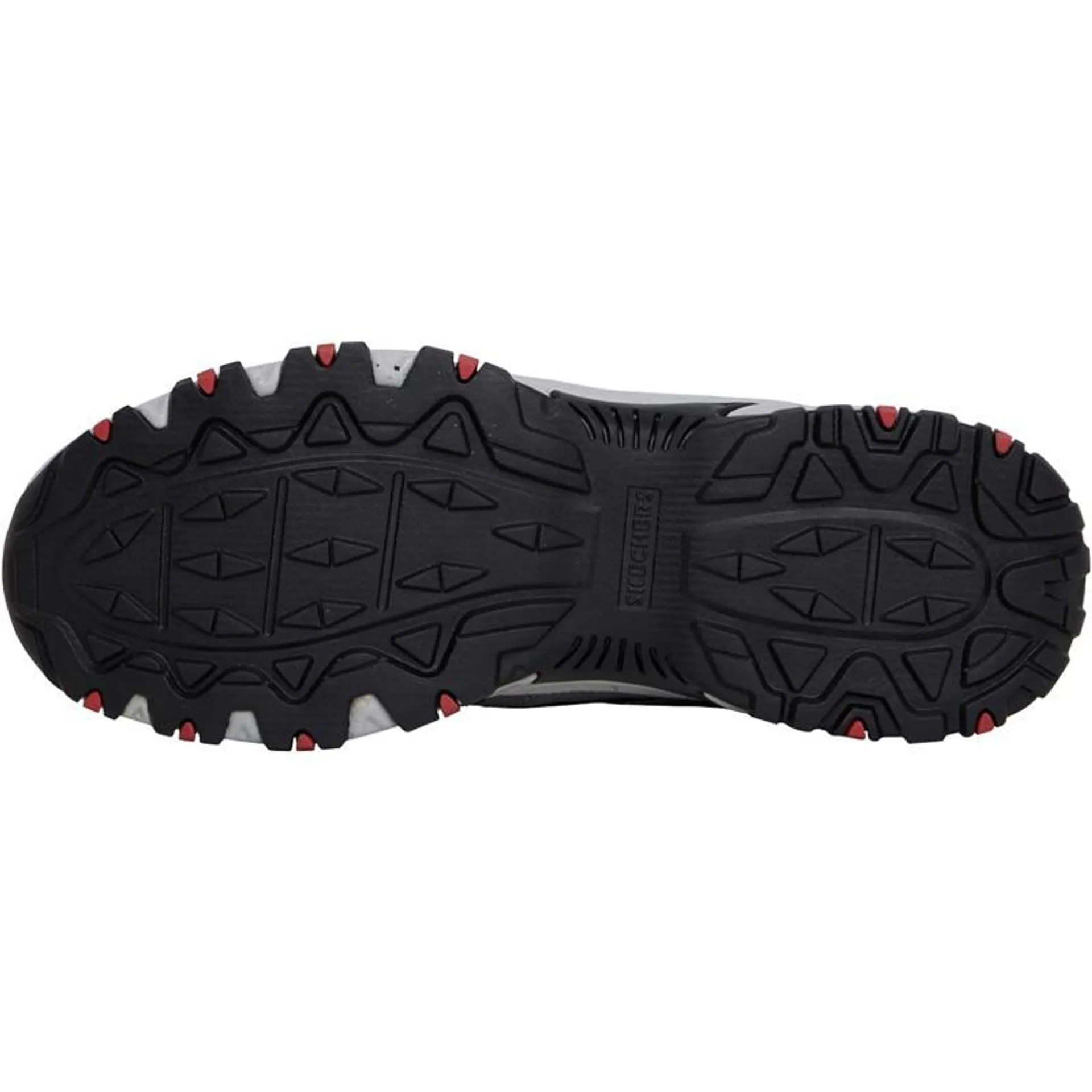 SKECHERS Mens Hillcrest Vast Adventure Trail Running Shoes Charcoal/​Red