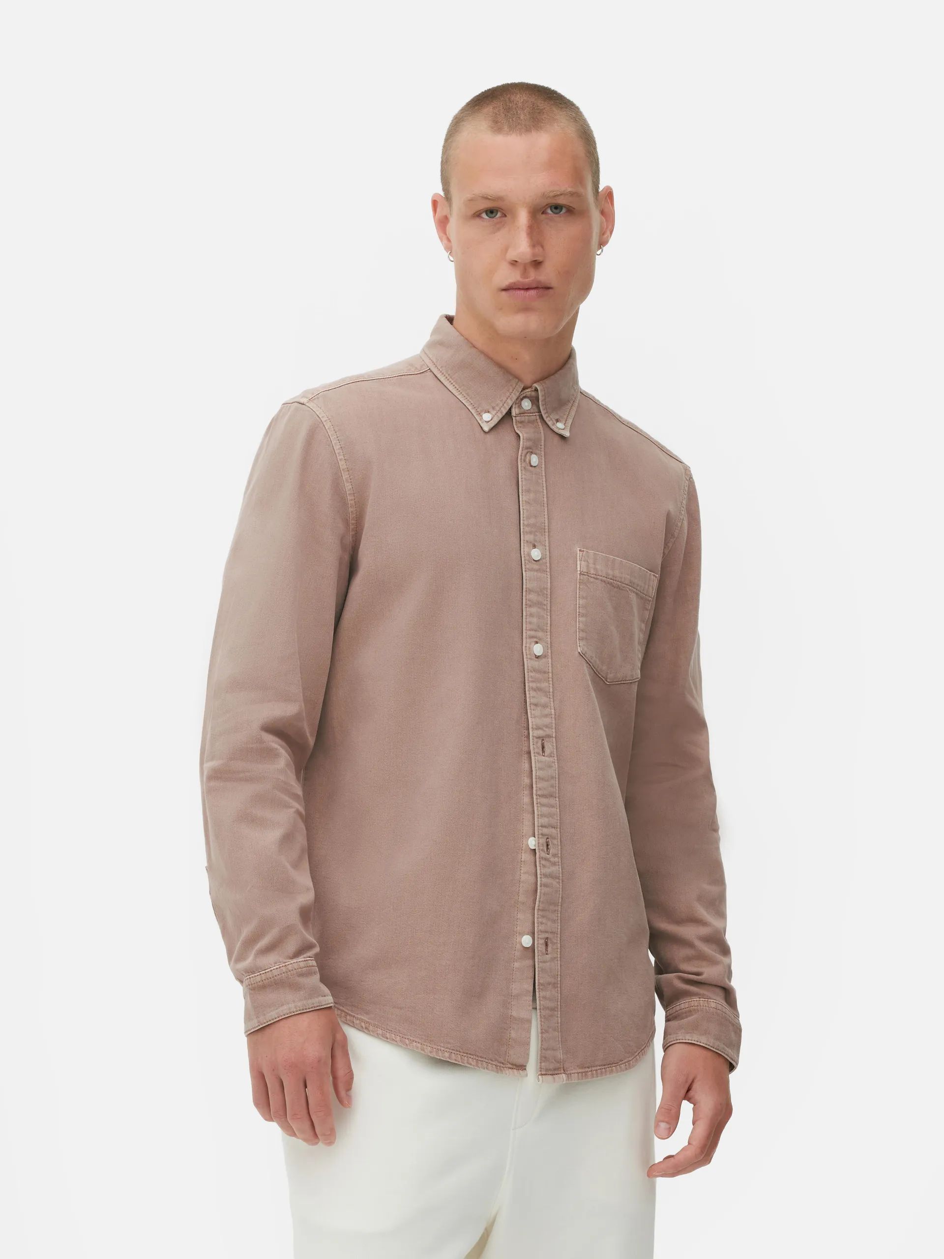 Long Sleeve Cotton Twill Shirt