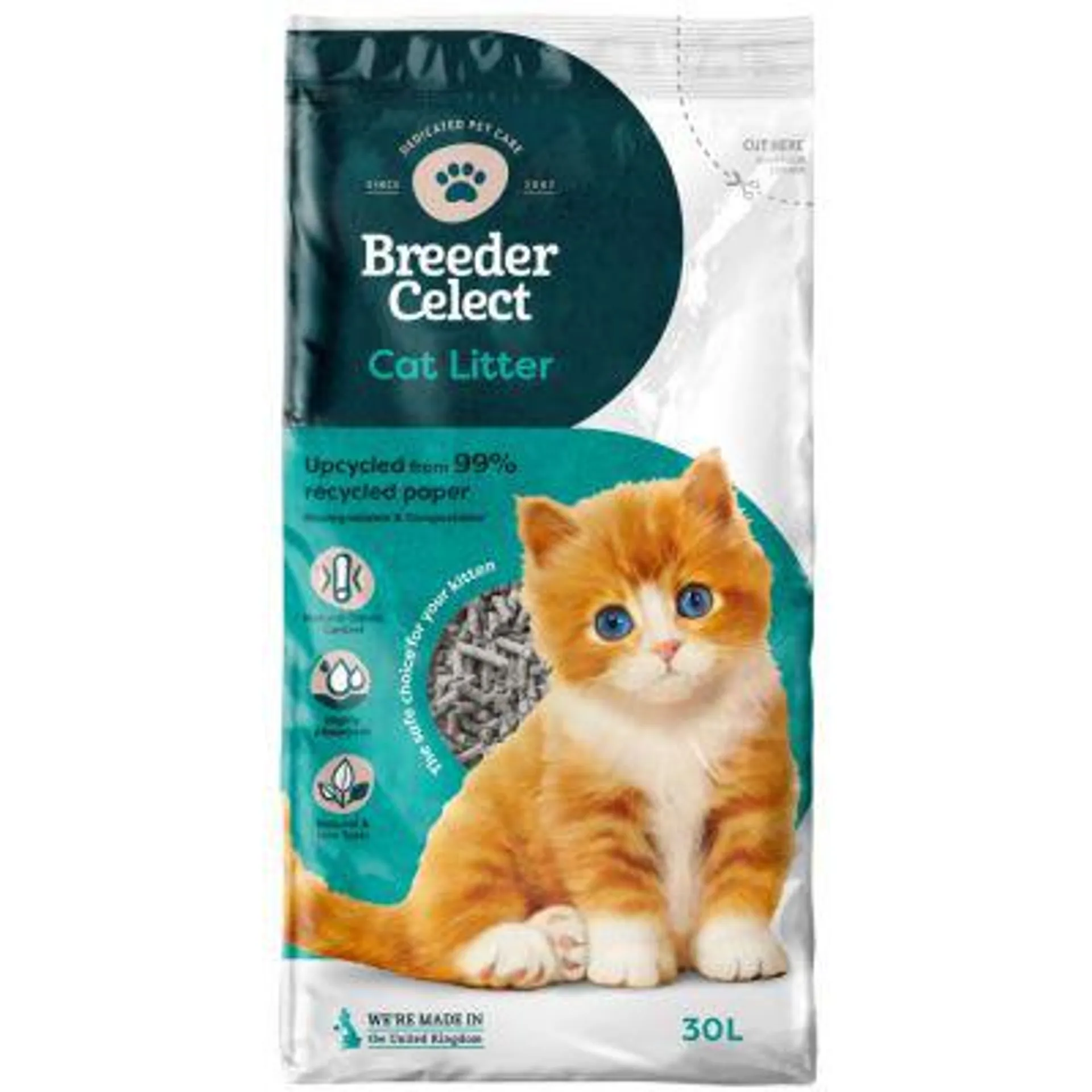 Breeder Celect Paper Cat Litter