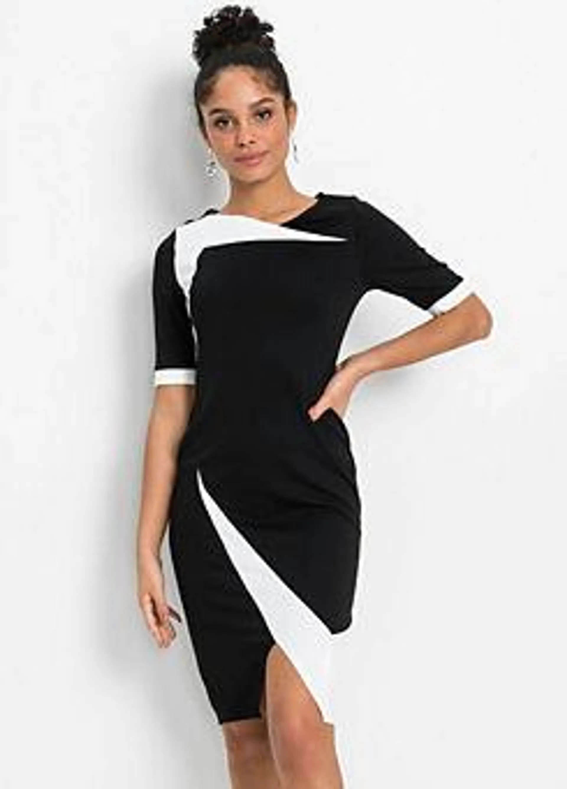 Monochrome Shift Dress