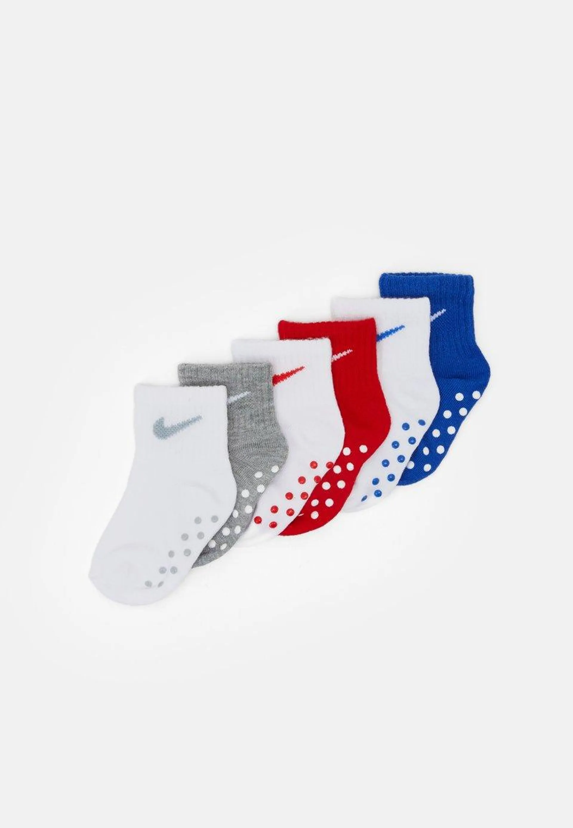 POP COLOR GRIPPER INFANT TODDLER ANKLE 6 PACK - Socks