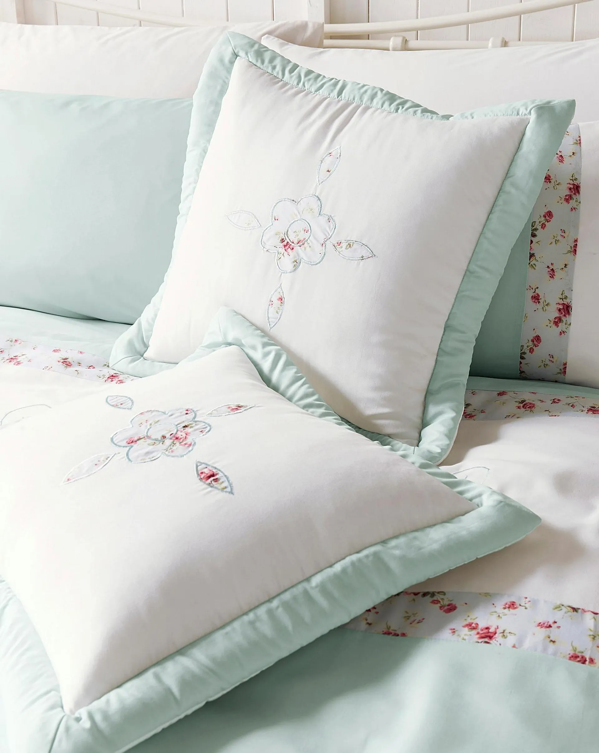 Faye Embellished Pair Cushion Covers