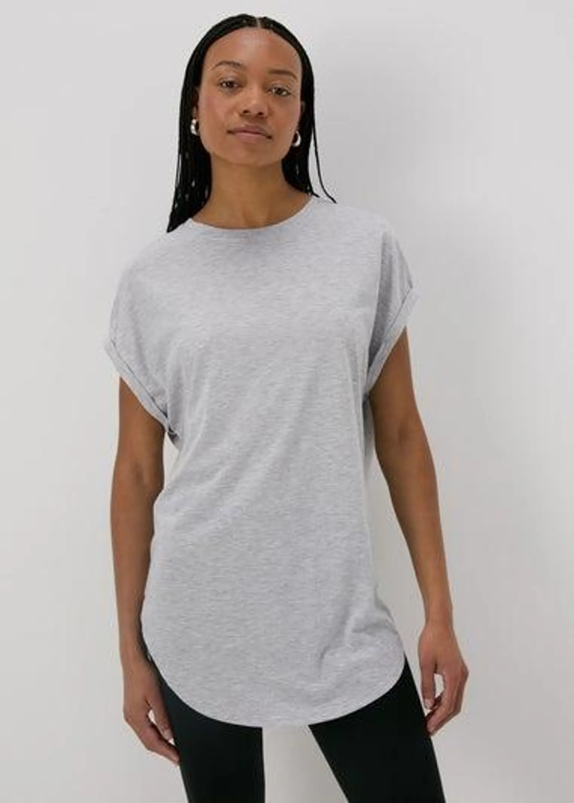 Grey Longline T-Shirt