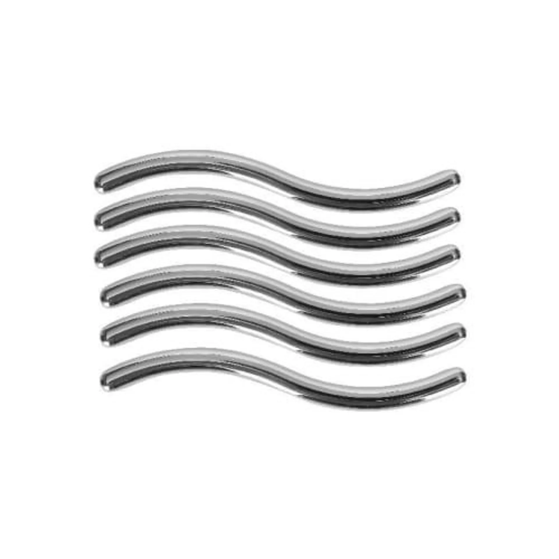 Wickes Wave Door Handle - Polished Chrome 108mm Pack of 6