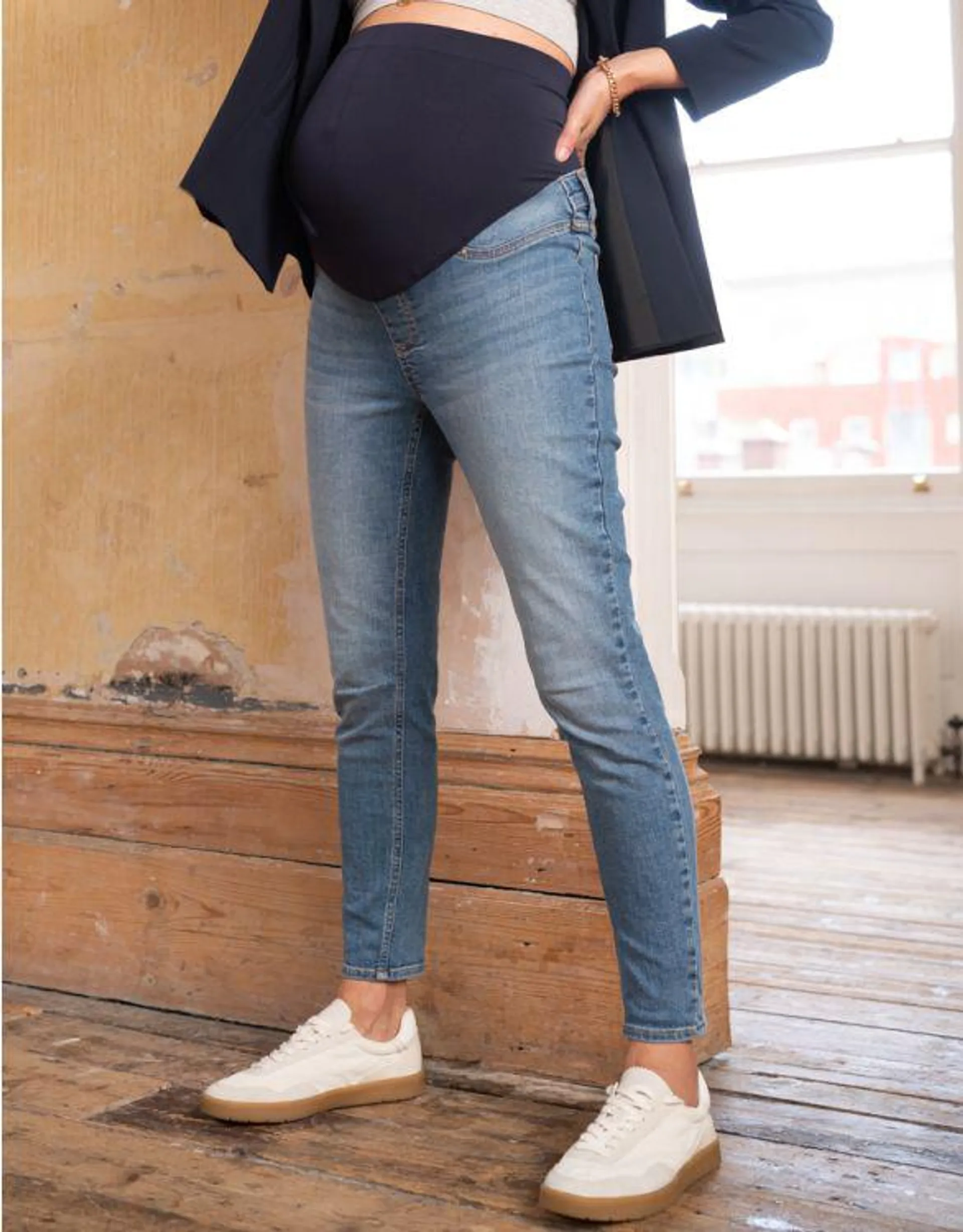 Organic Cotton Light Skinny Maternity Jeans
