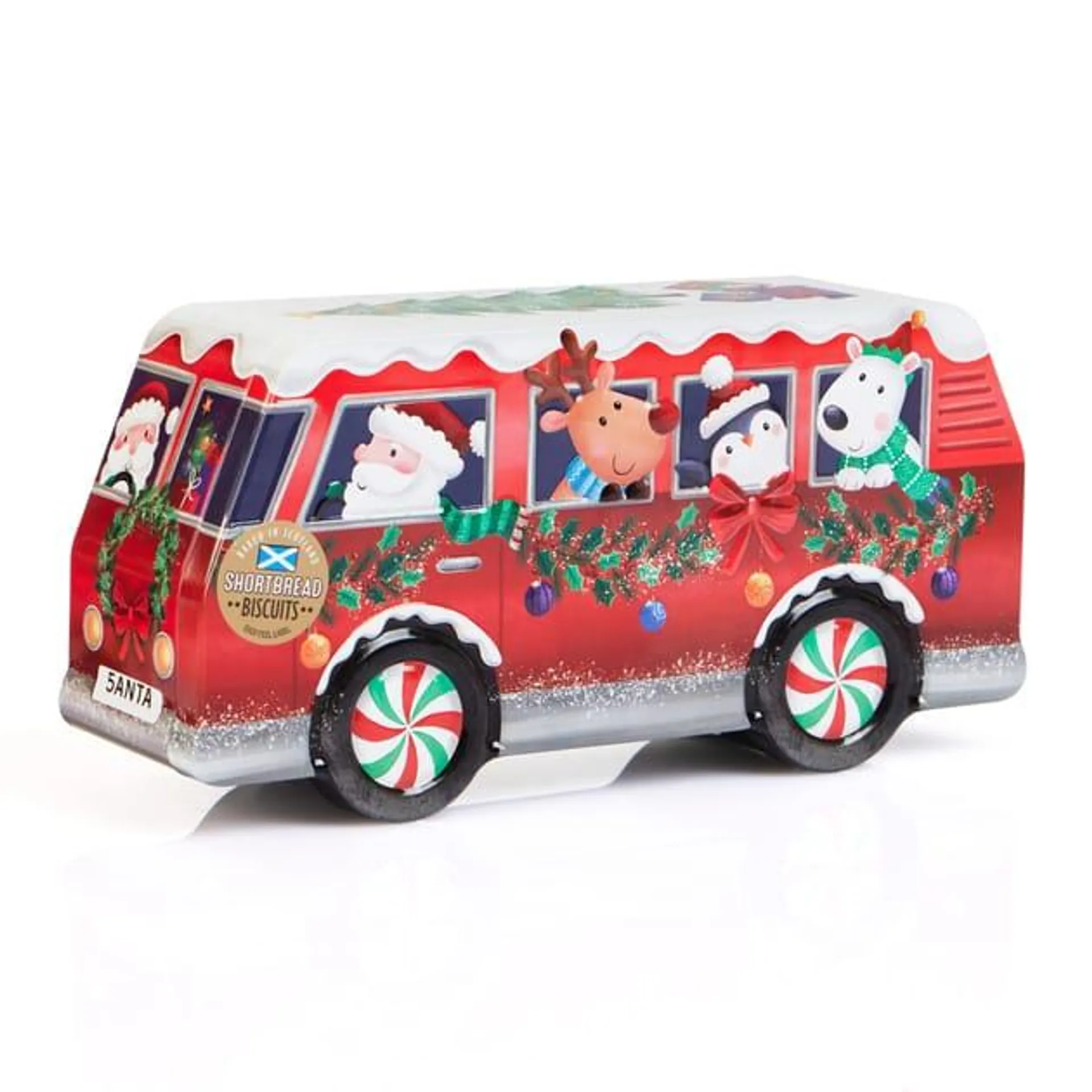 Christmas Camper Van Shortbread Biscuit Tin 320g