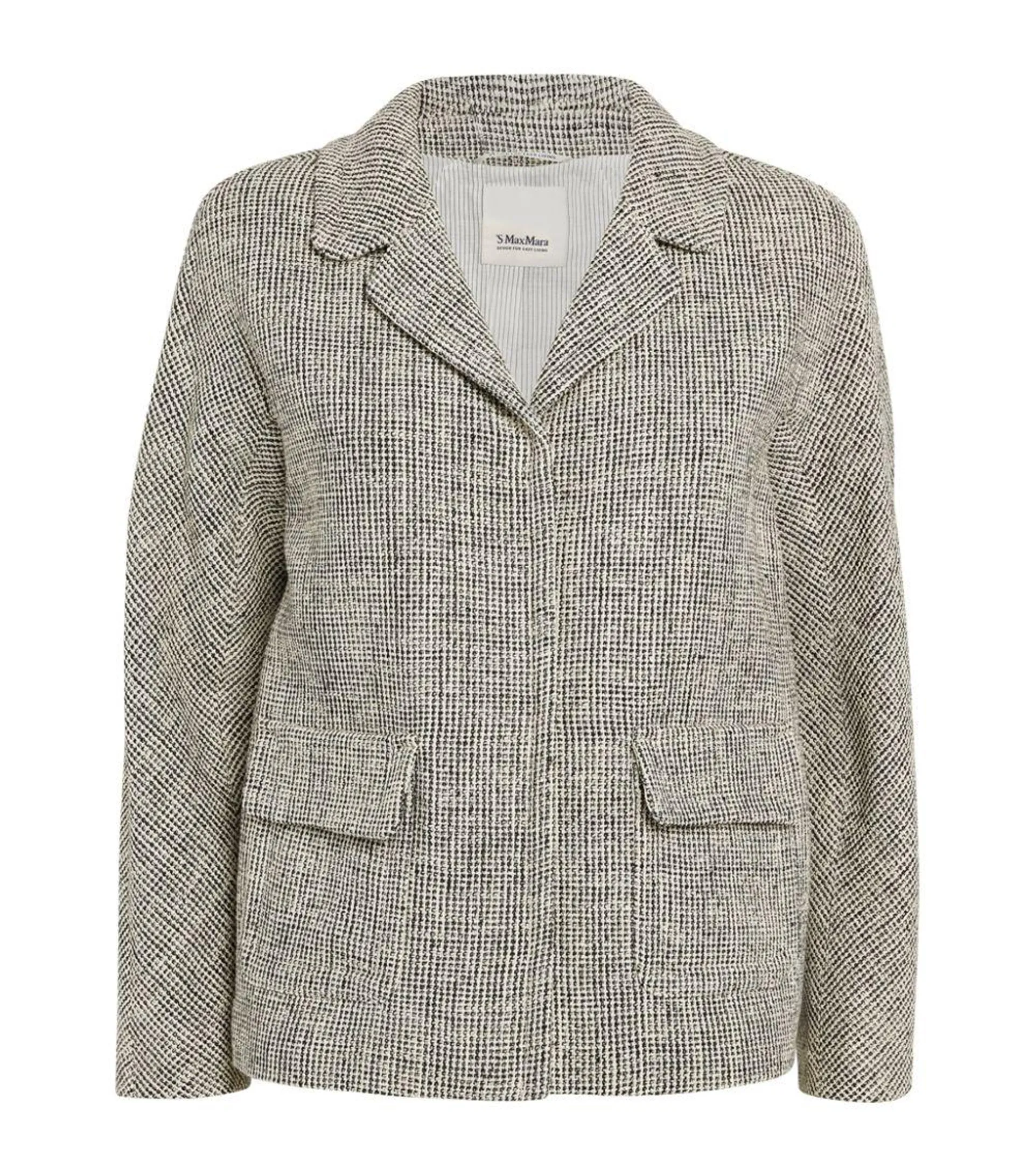Cotton-Blend Tweed Blazer