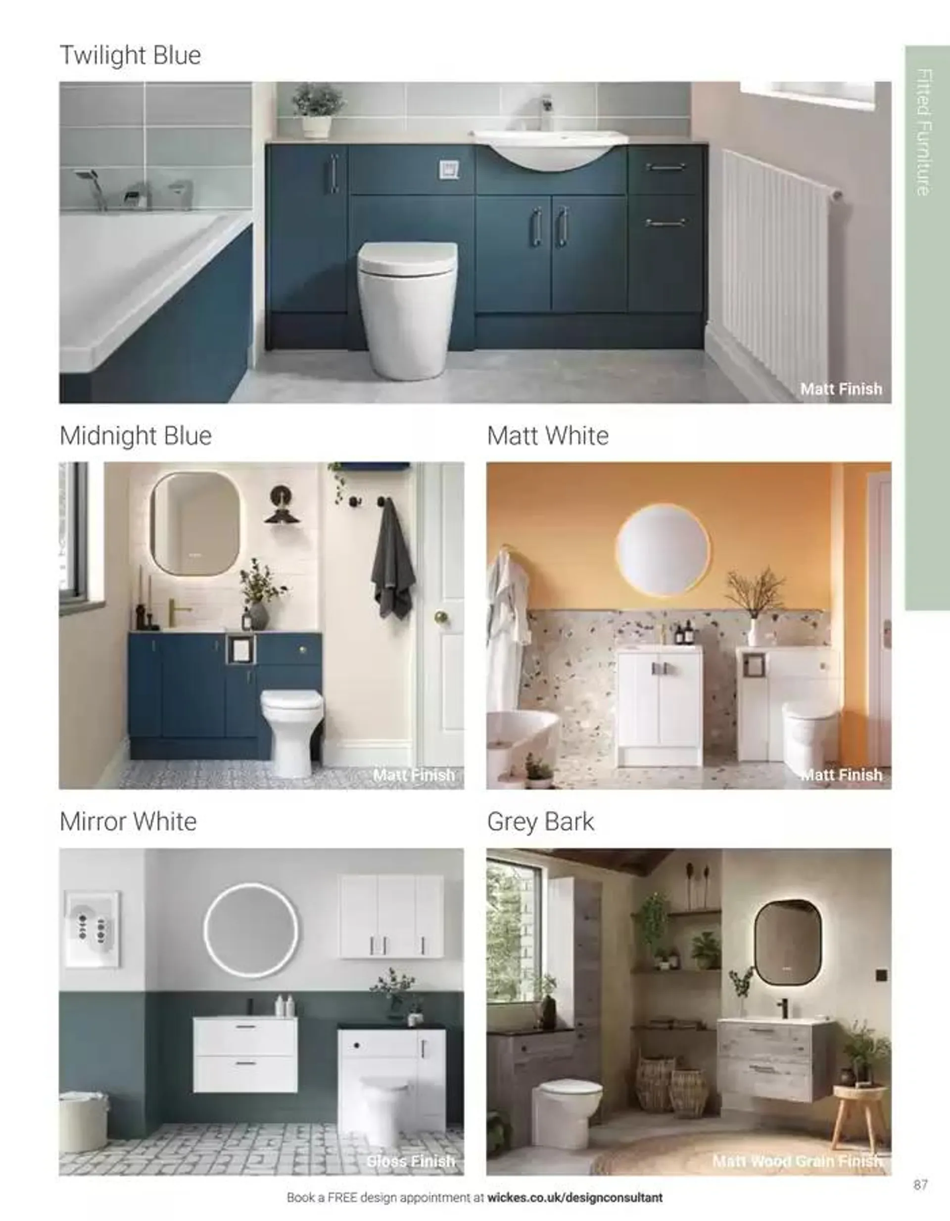 Wickes Bespoke Bathrooms brochure from 5 November to 31 December 2024 - Catalogue Page 87