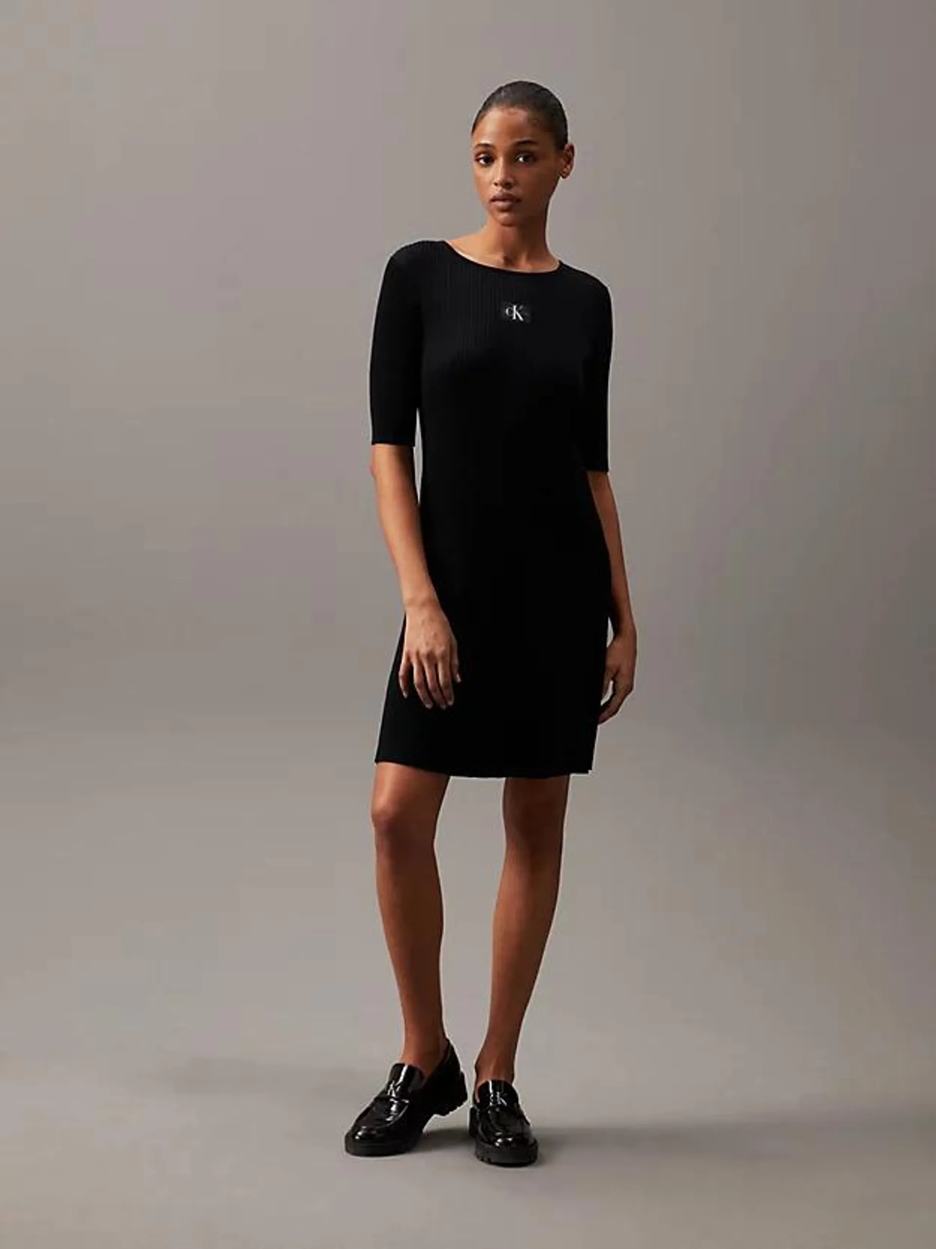 Soft Ribbed Lyocell Dress