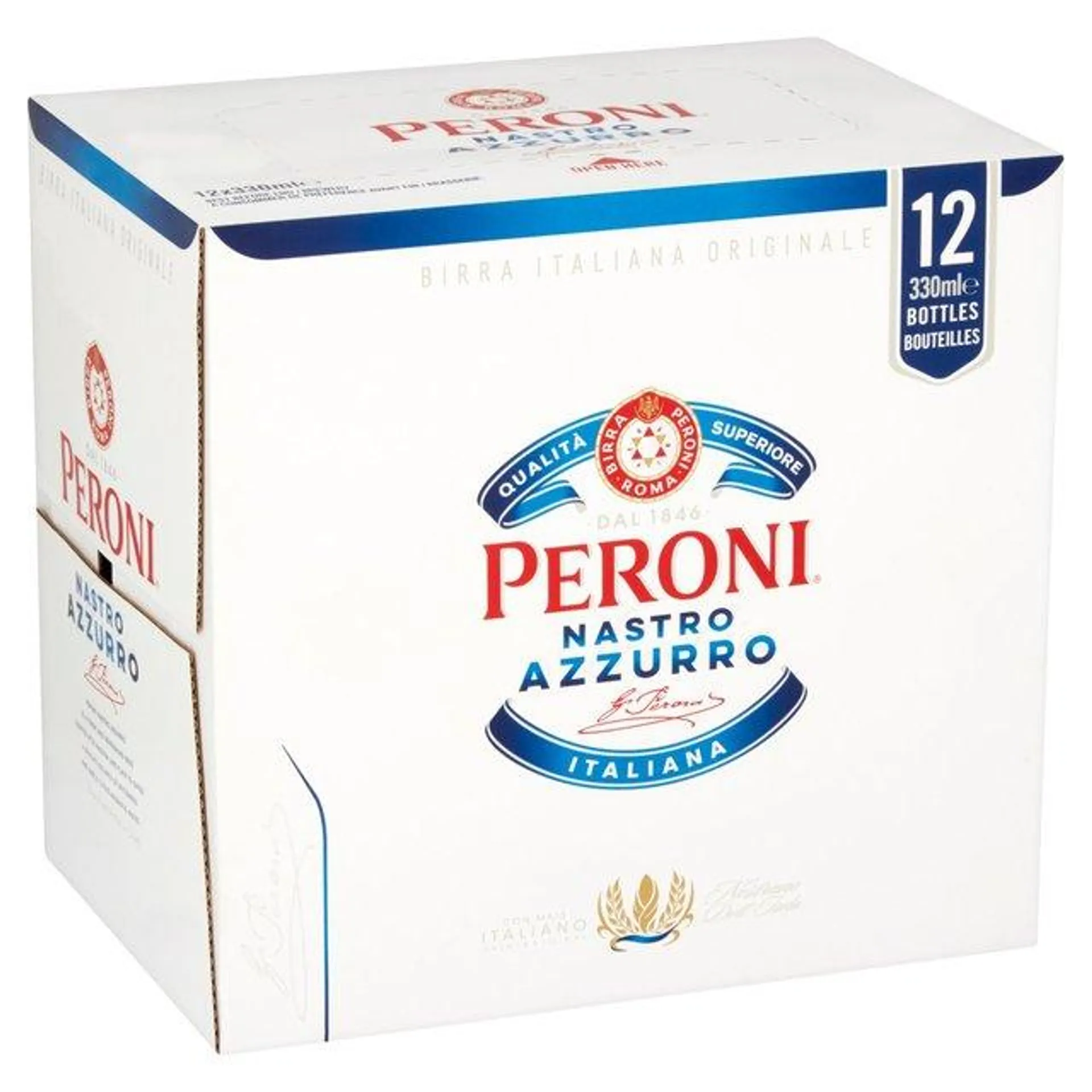 Peroni Nastro Azzurro Beer Lager Bottles