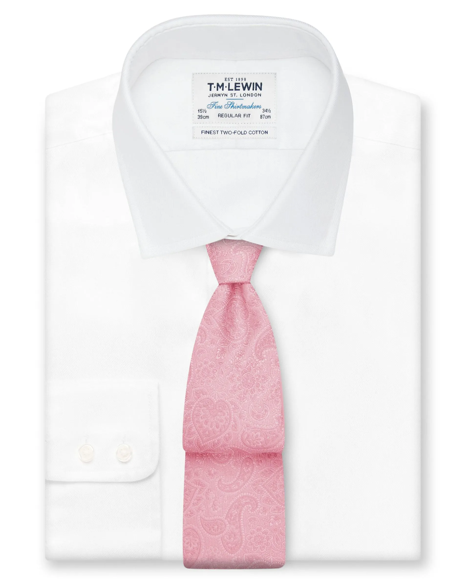 Occasionwear Wide Pink Paisley Silk Tie
