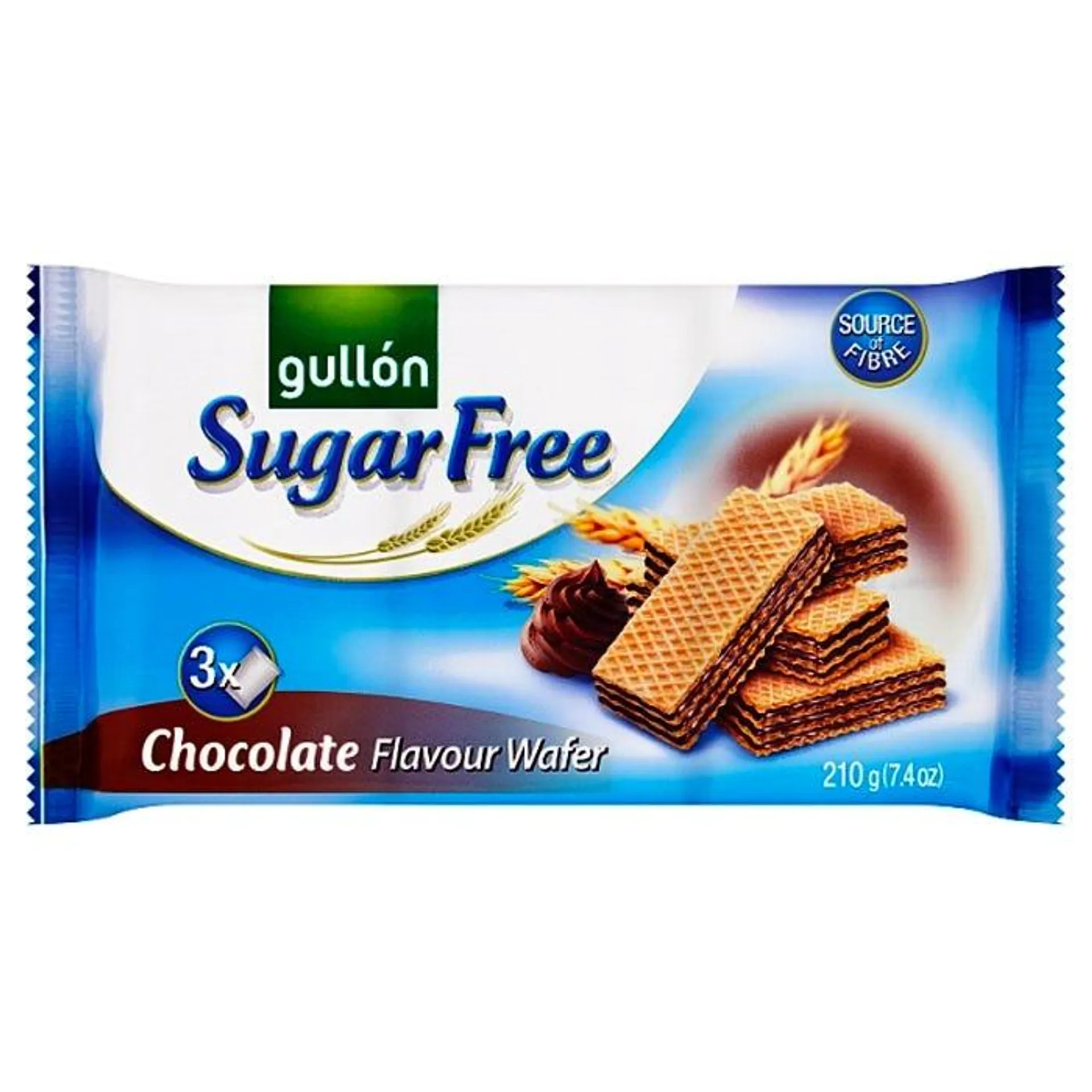 Gullon Sugar Free Chocolate Wafers, 210g