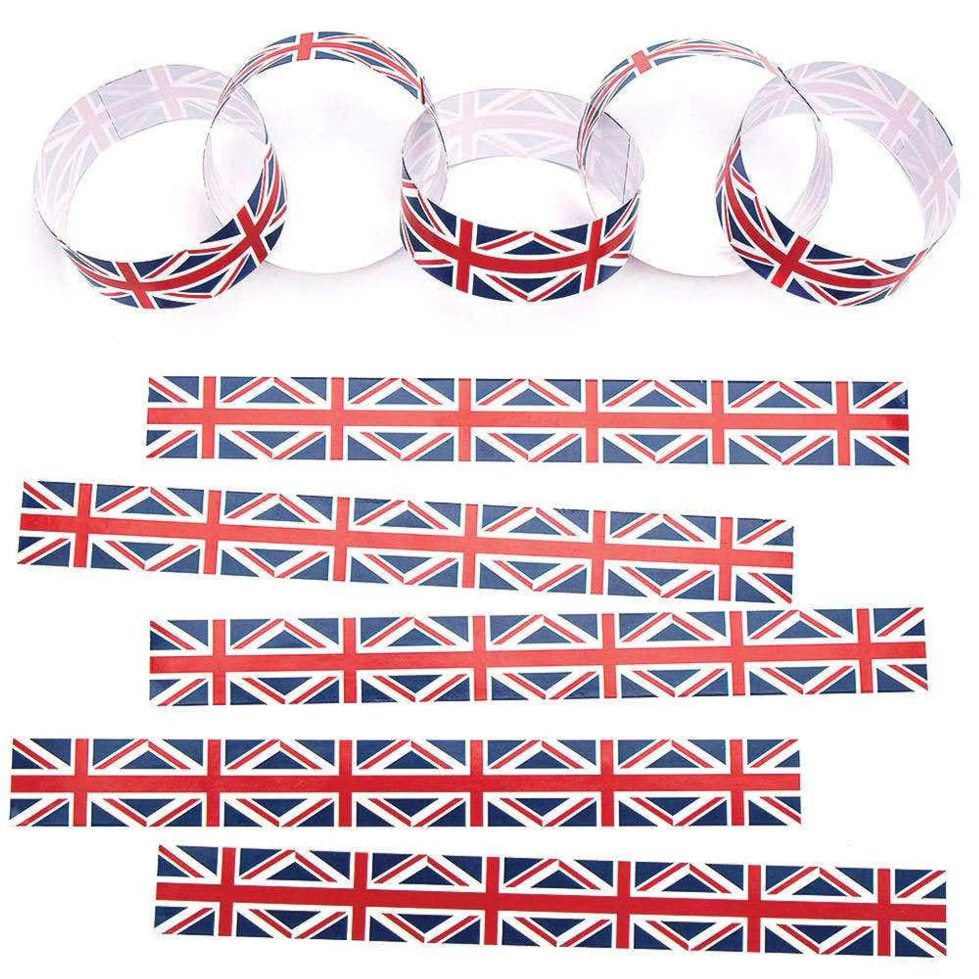 Union Jack Paper Chains