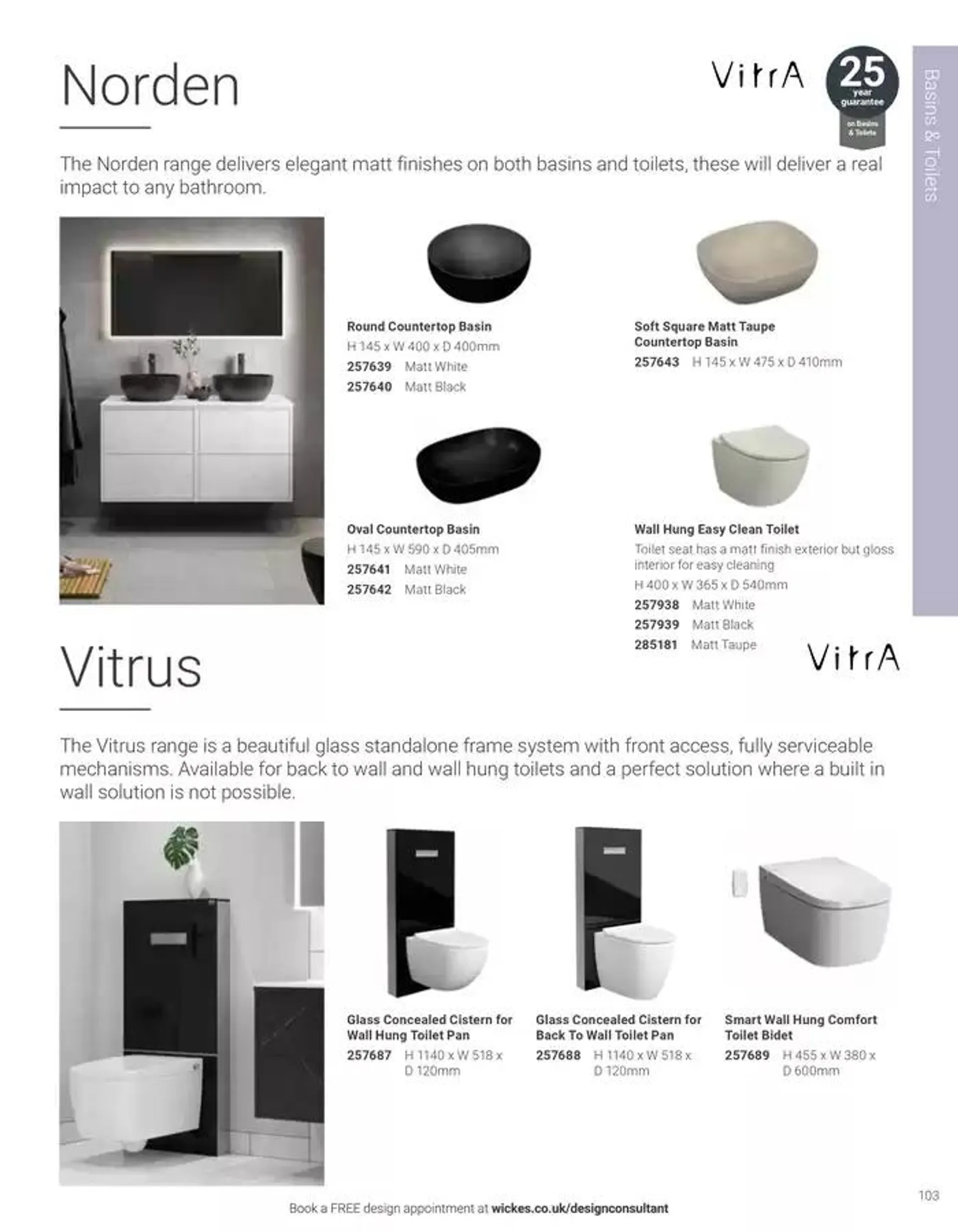 Wickes Bespoke Bathrooms brochure from 5 November to 31 December 2024 - Catalogue Page 103