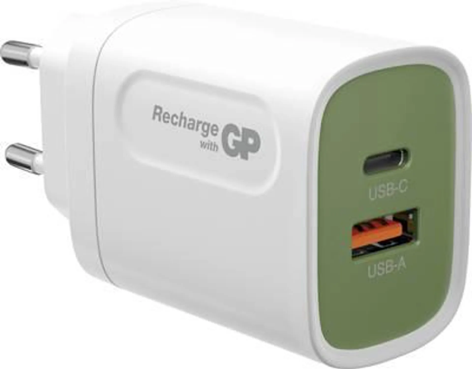 GP Batteries GPACEWM2AW3PG-2B1 20W PD GPRHCH63E035 USB charger Mains socket 2 x USB, USB-C® socket