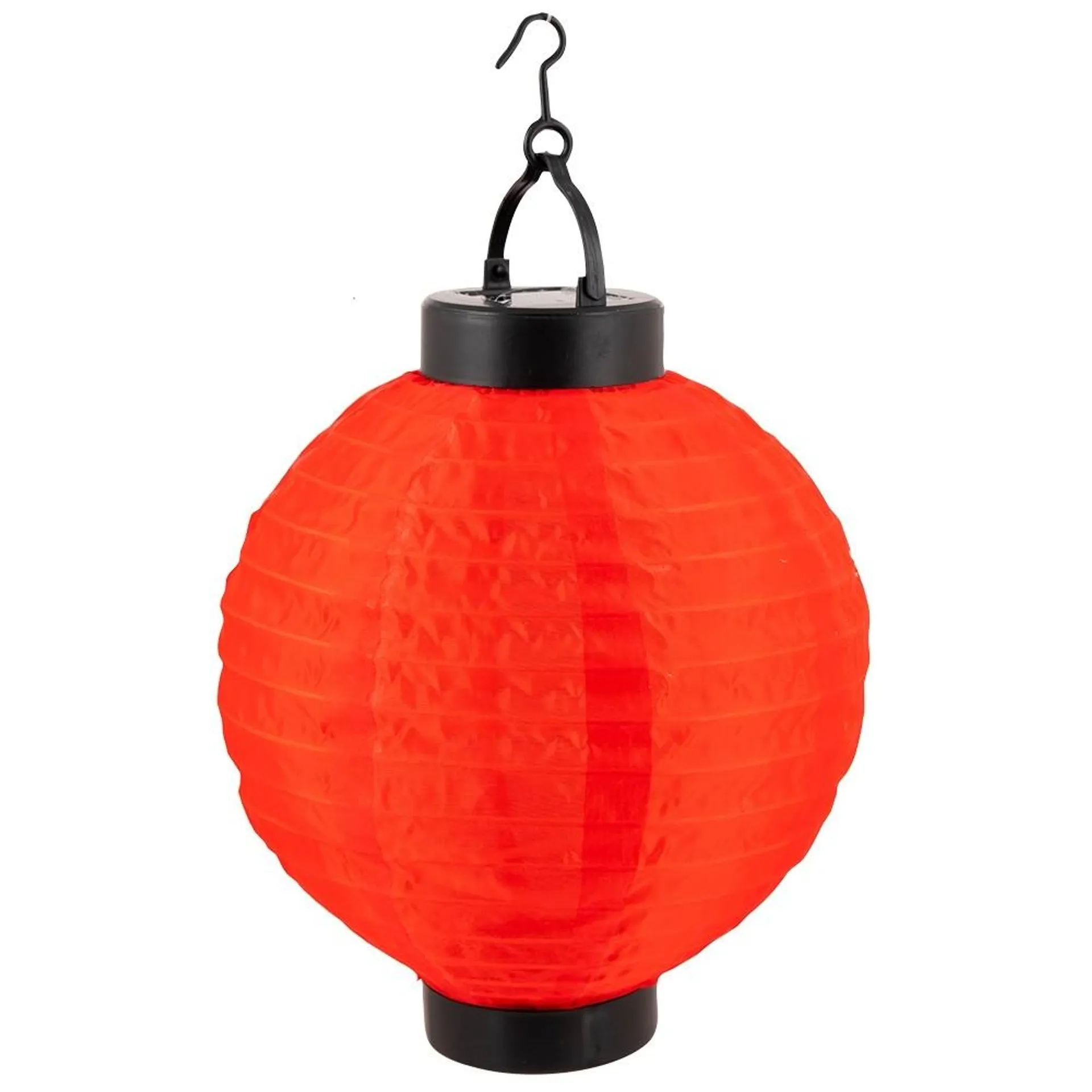 SOLAR SHEEP HOOK LANTERN - RED