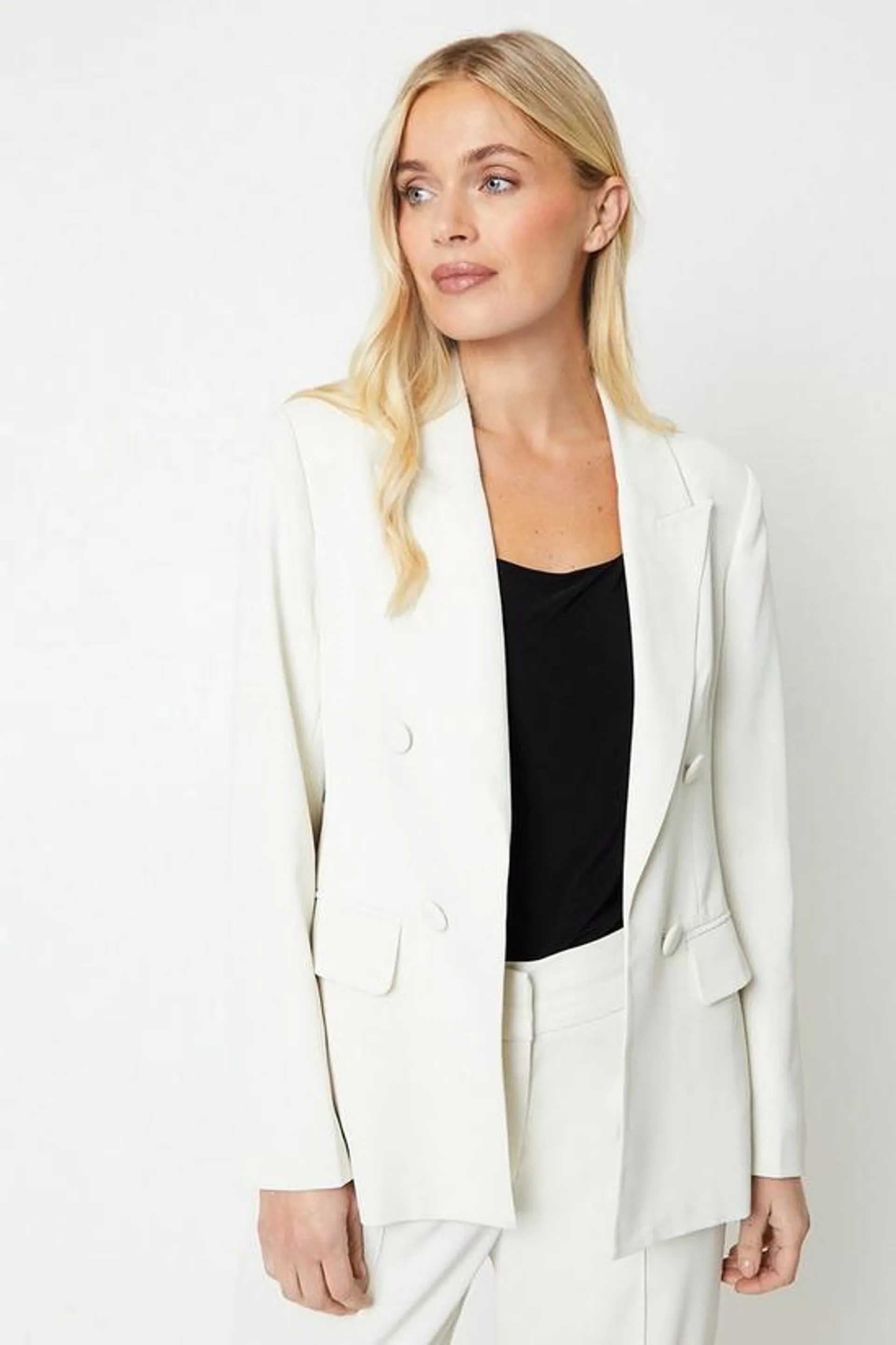 Petite Edge To Edge Blazer