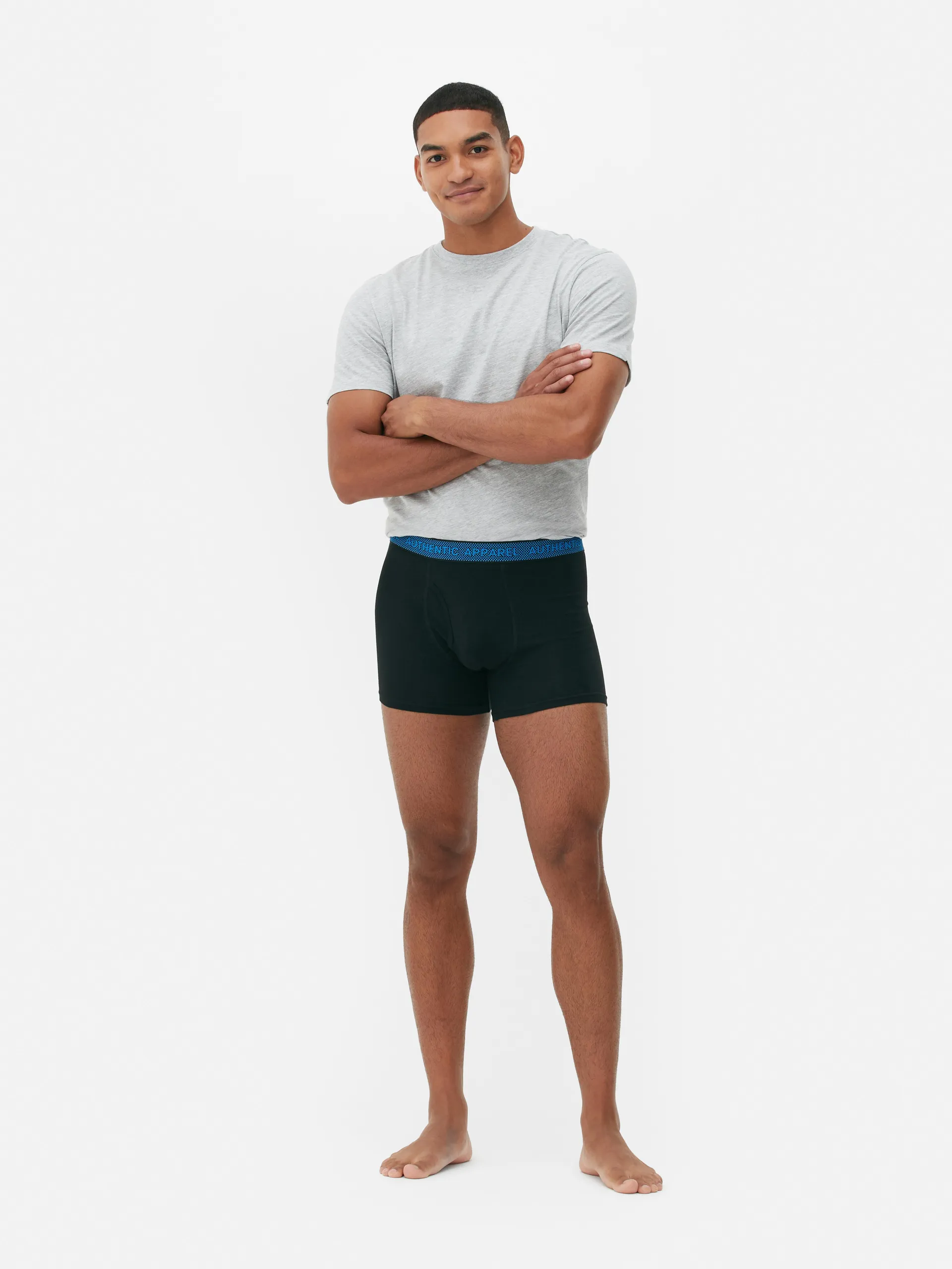 3pk Textured Waistband Boxer Briefs