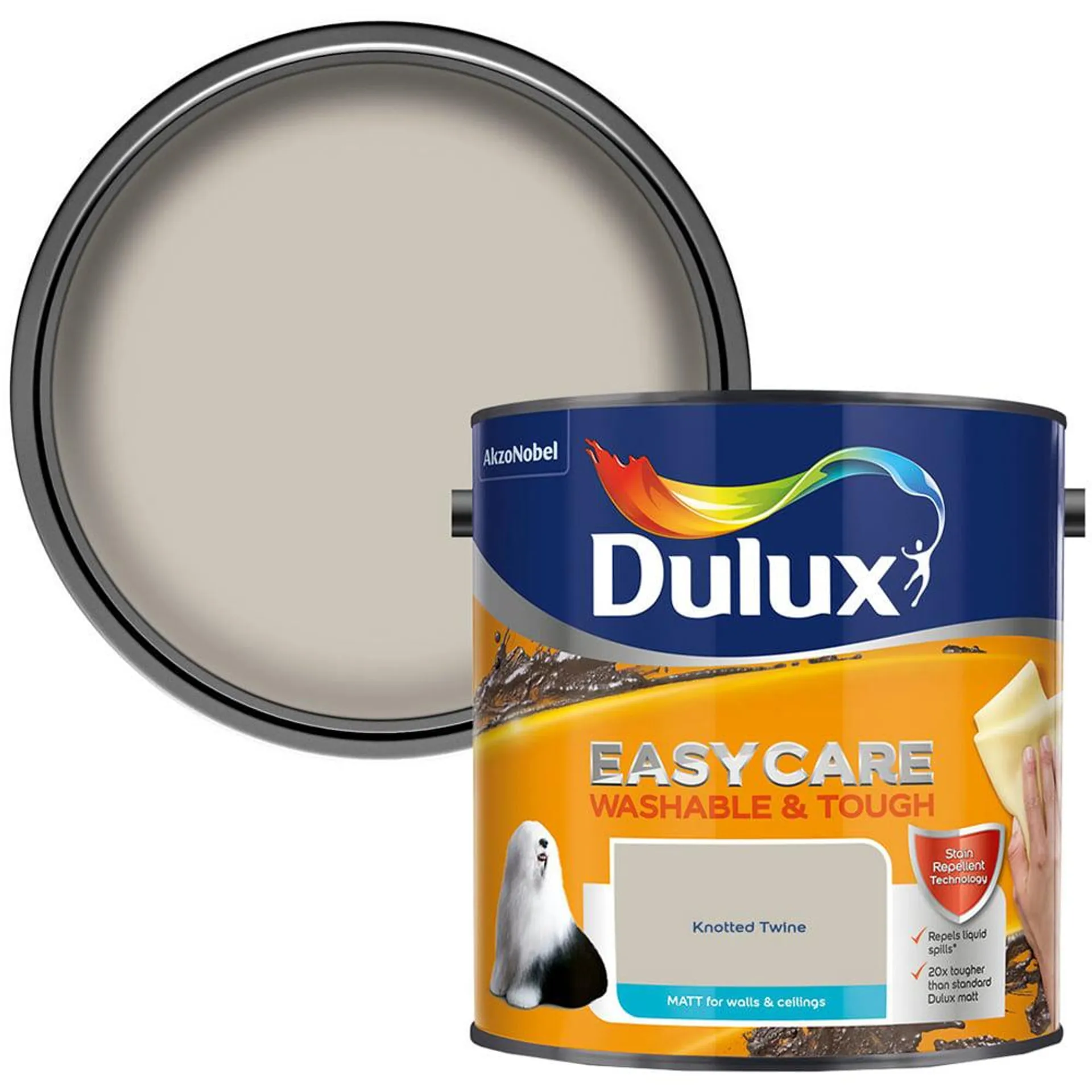 Dulux Easycare Tough Matt Knotted Twine Paint 2.5L