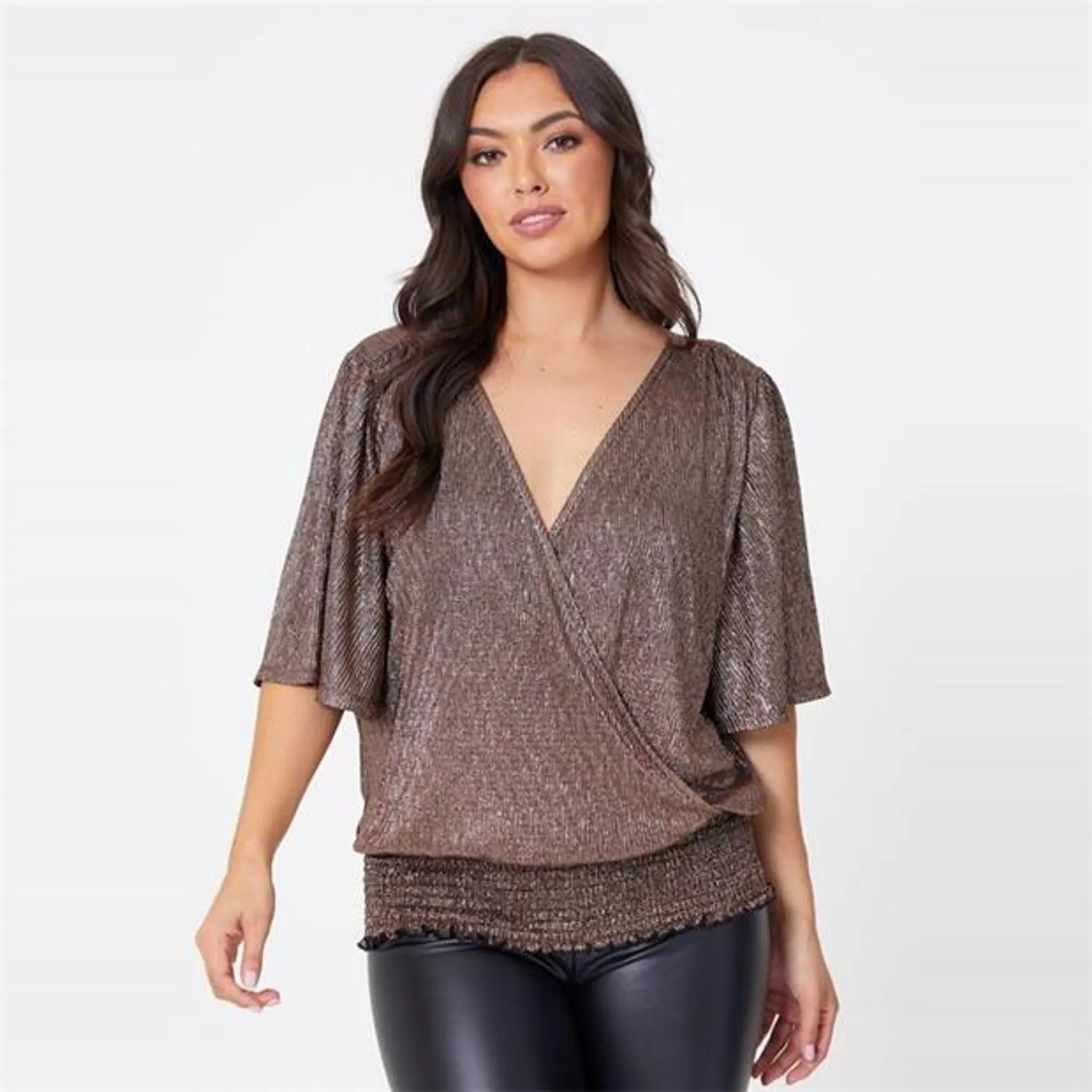 Lurex Wrap Top