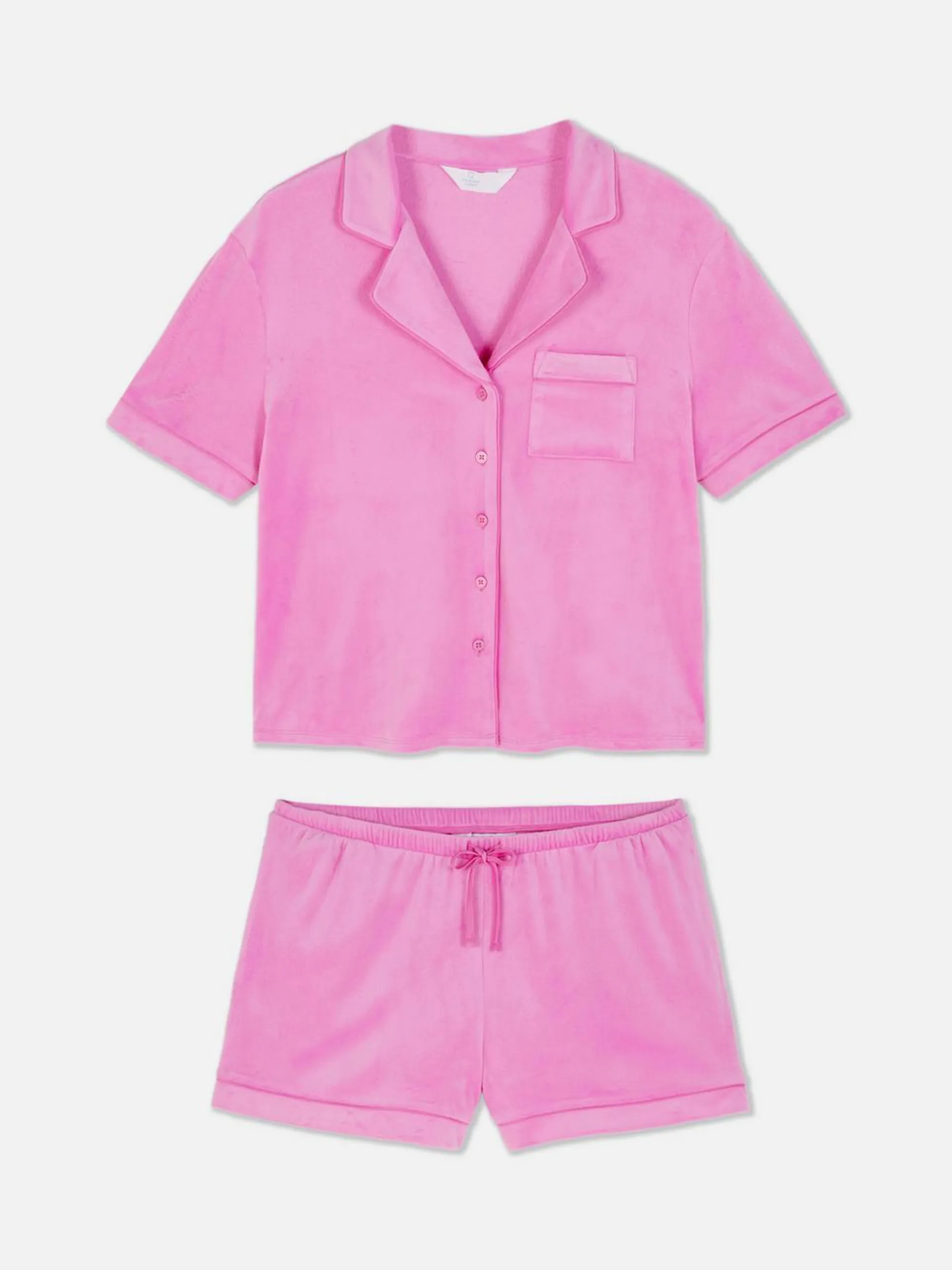 Minky Short Sleeve Shirt Pajamas