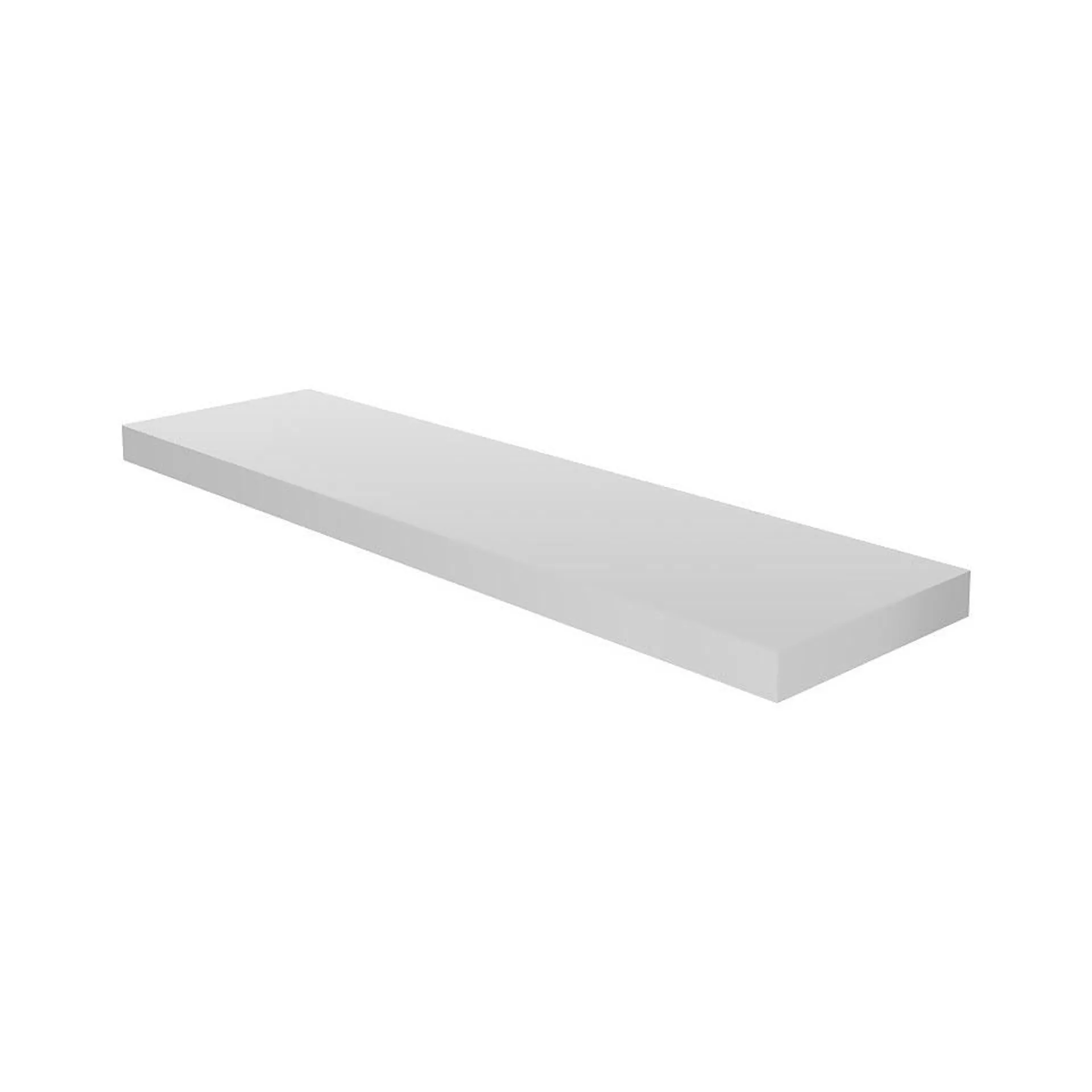 Floating Shelf - White Gloss - 900 x 240 x 38mm