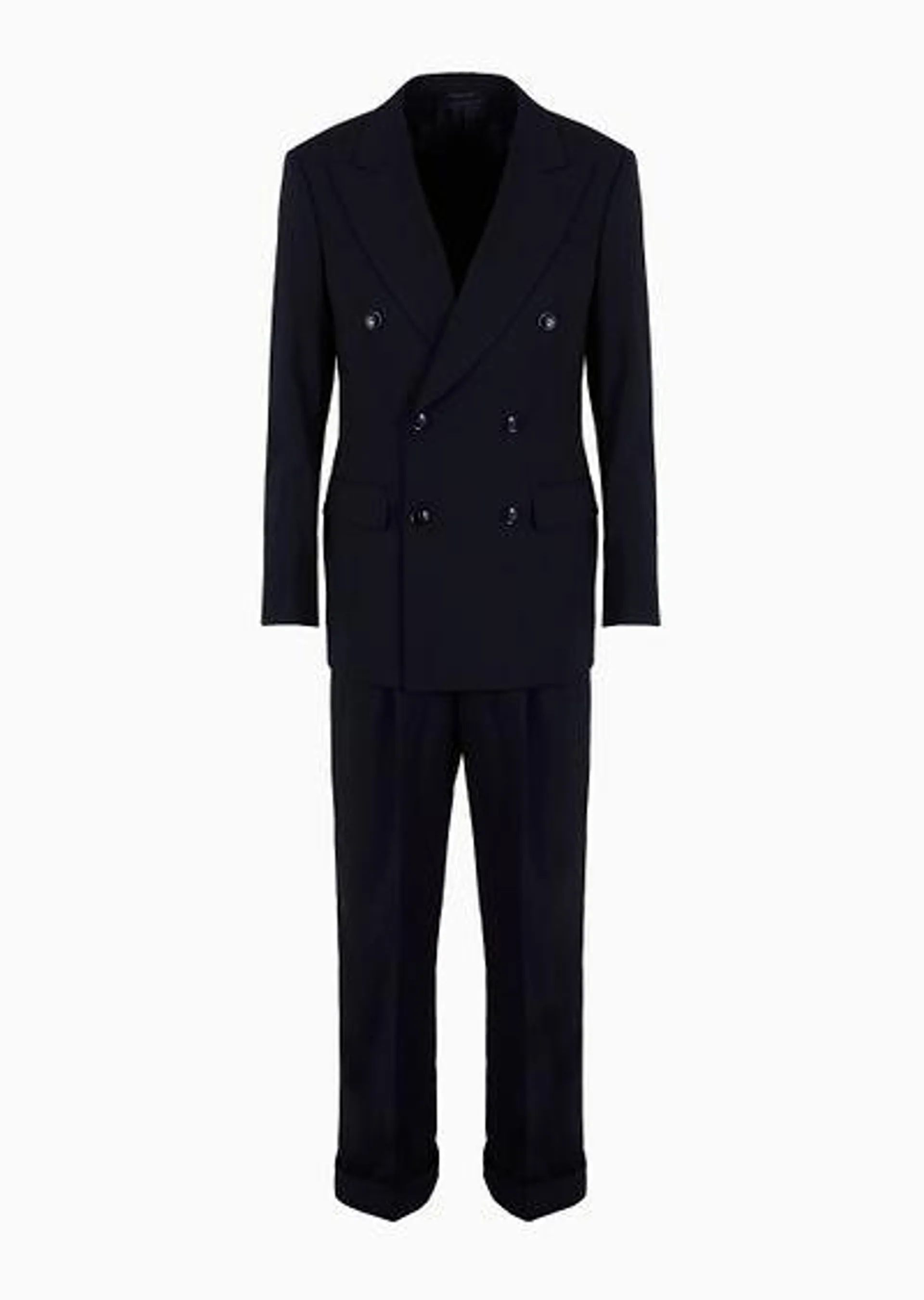 Virgin-wool double-breasted Royal Line suit