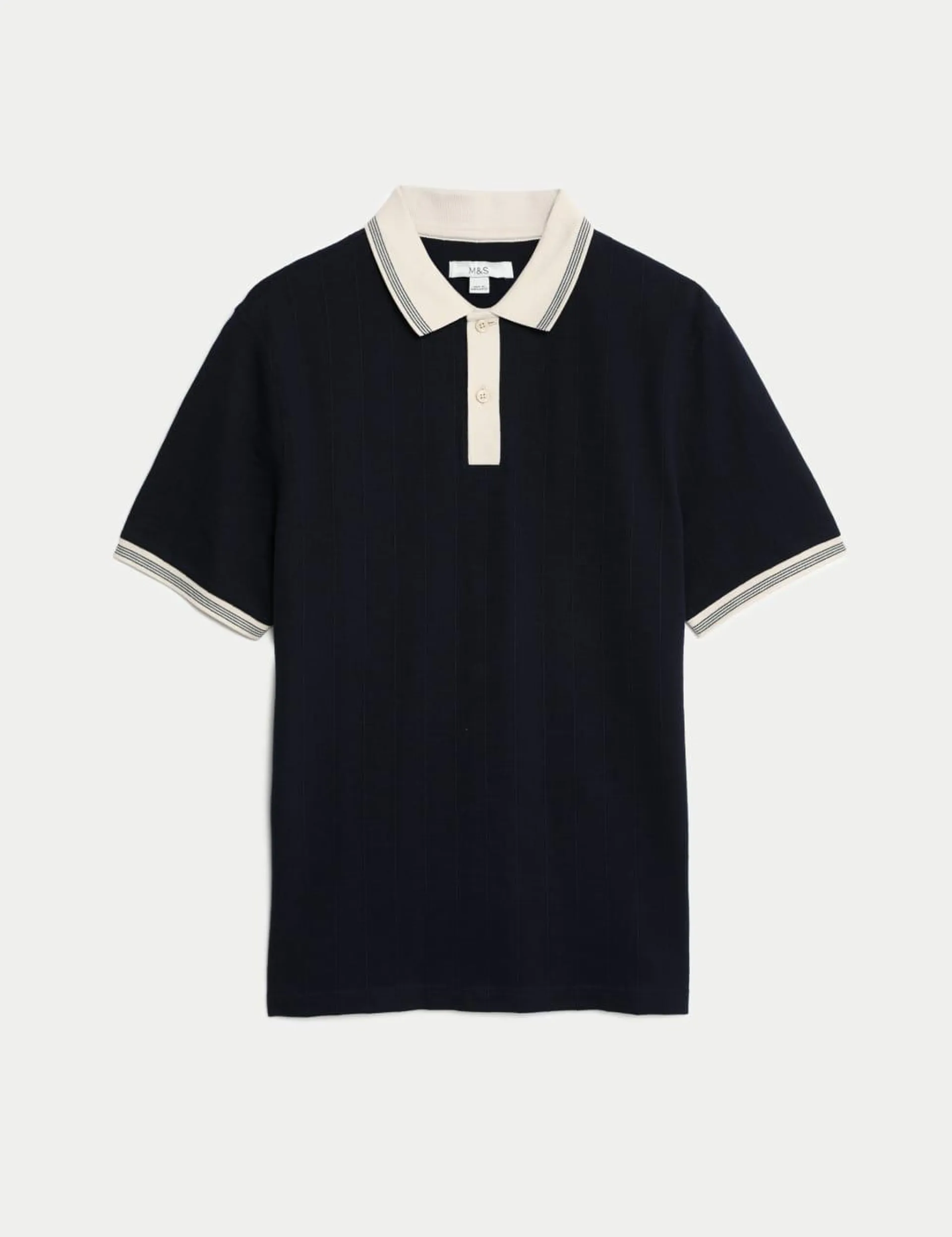 Cotton Rich Textured Polo Shirt