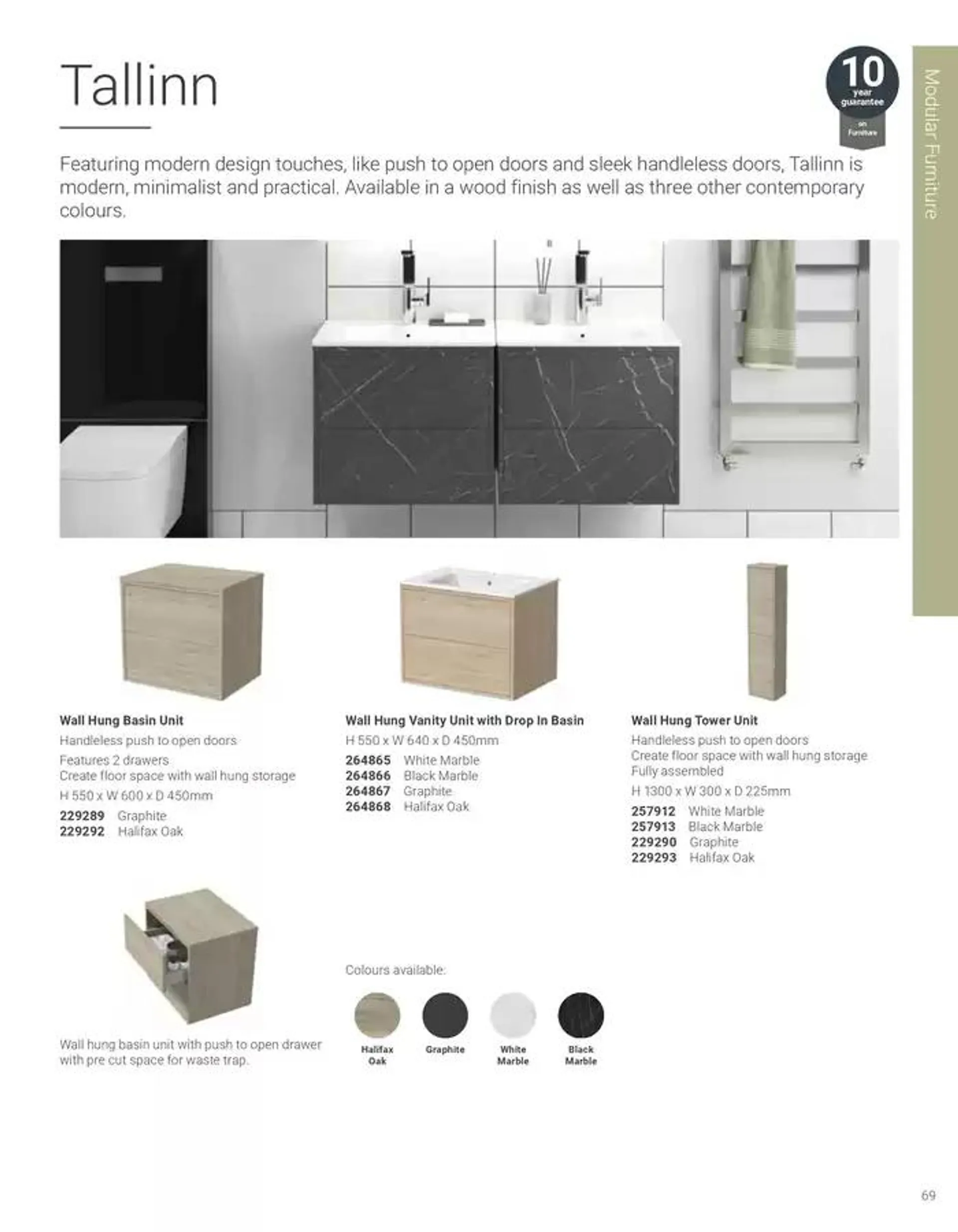 Wickes Bespoke Bathrooms brochure from 5 November to 31 December 2024 - Catalogue Page 69