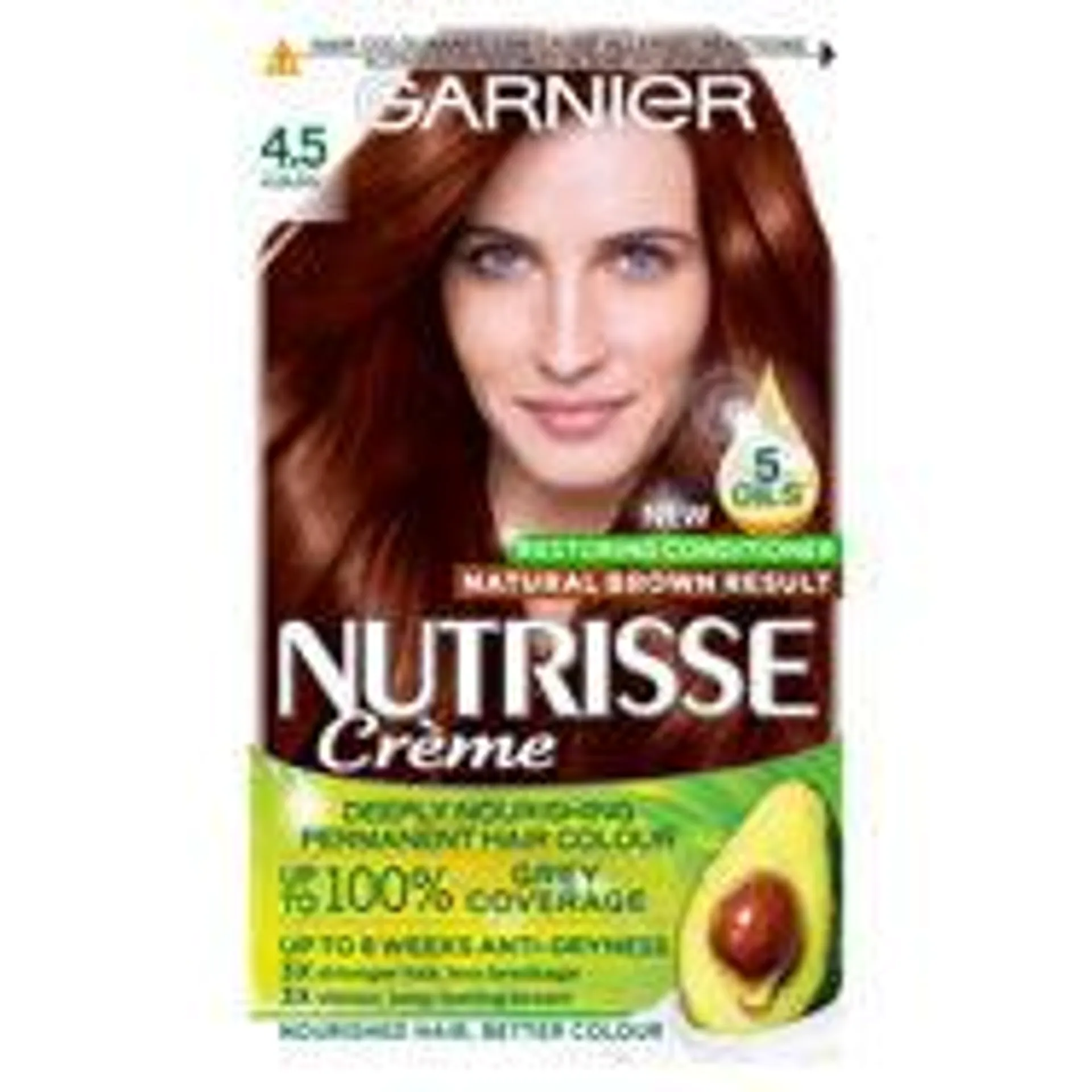 Garnier Nutrisse 4.5 Auburn Red Permanent Hair Dye